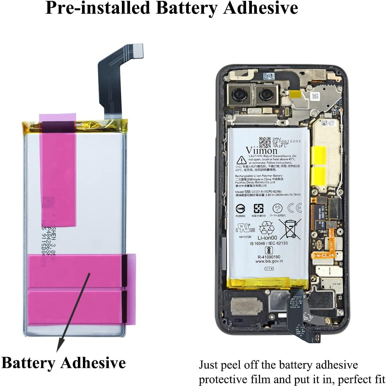 Batería de Reemplazo OEM para Google Pixel 4 con Herramientas