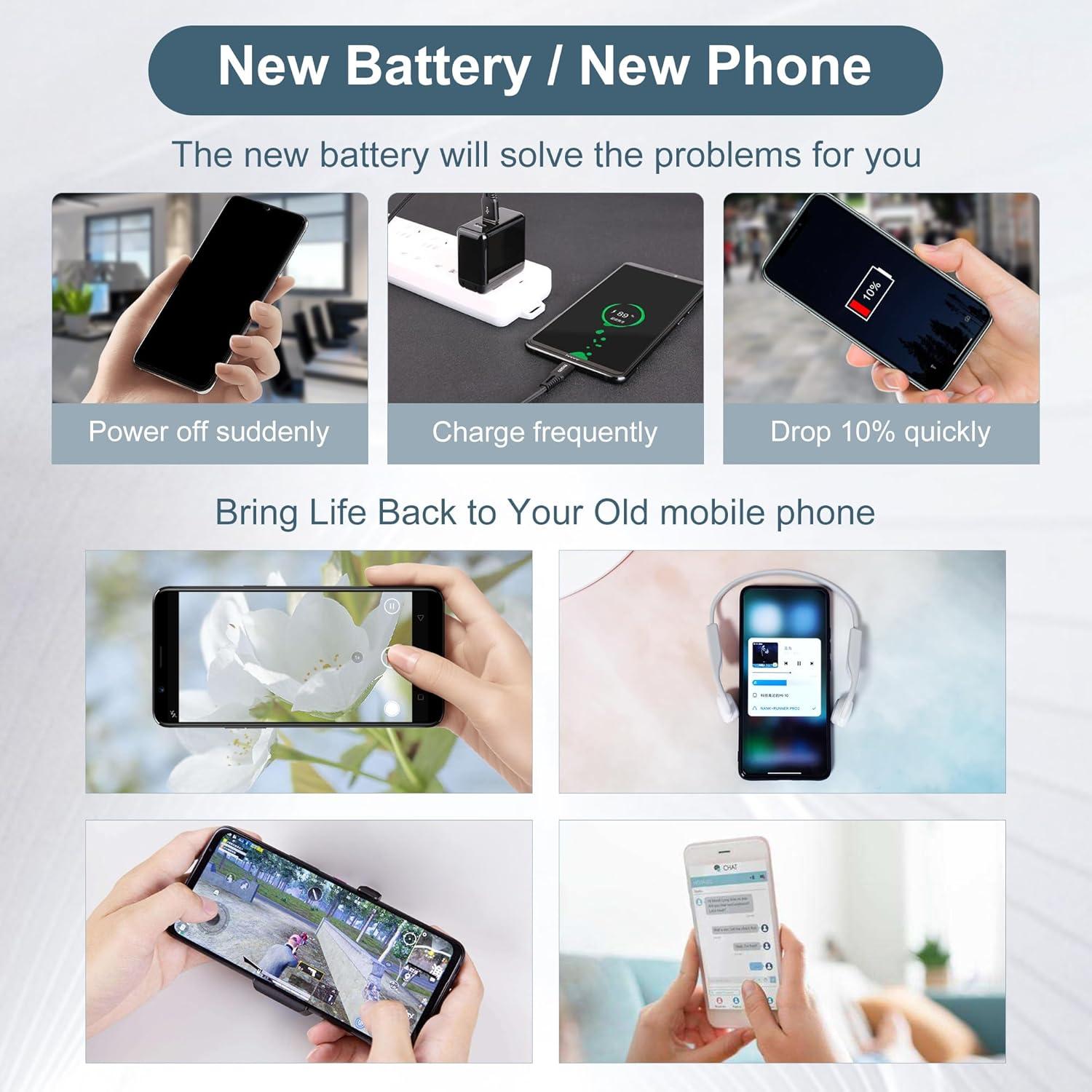 Batería de Reemplazo PT34H406082J 3400mAh para WIKO VOIX