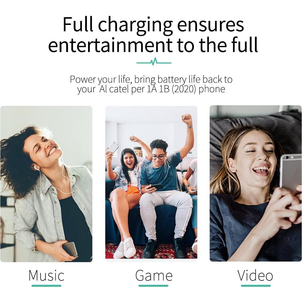 Batería de Reemplazo 3300mAh TLi028C7 para Alcatel 5002H