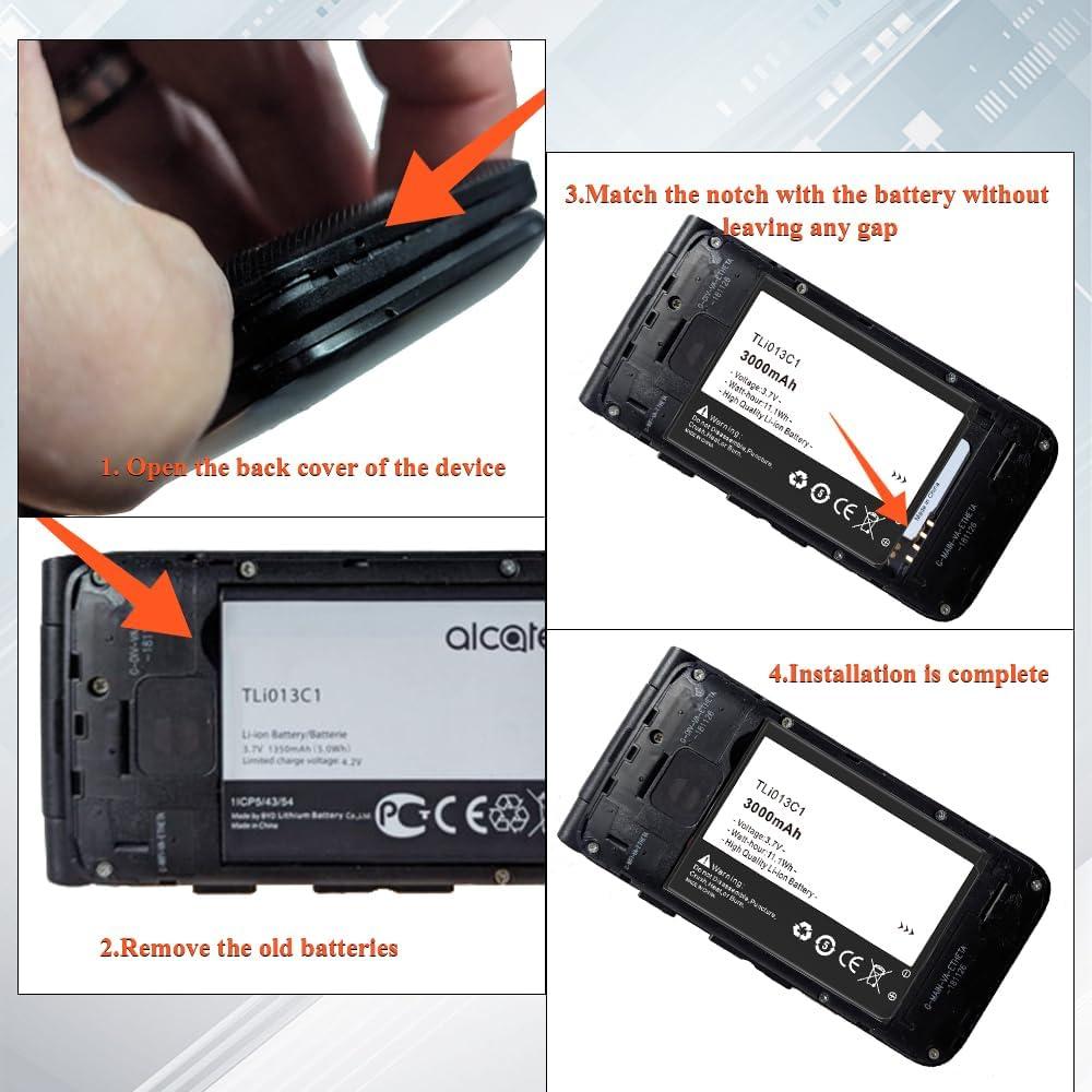Batería de Reemplazo TLi013C1 3000mAh para Alcatel One Touch