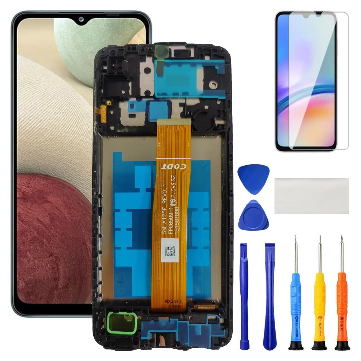 Reemplazo de Pantalla Samsung Galaxy A12 A125 A127 con Marco