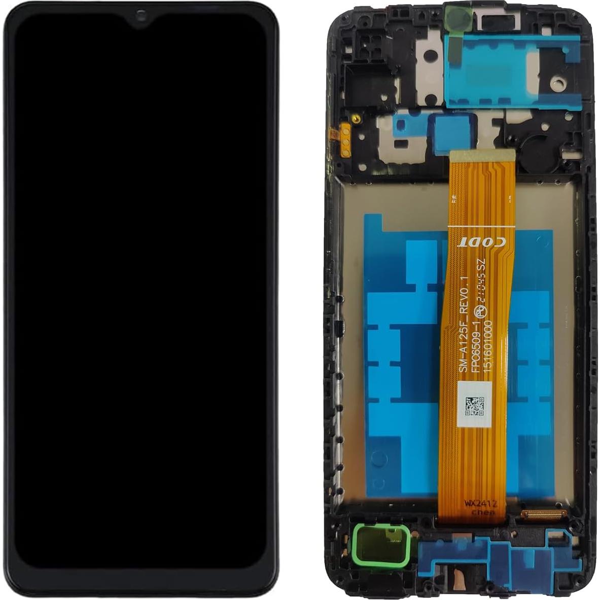 Reemplazo de Pantalla Samsung Galaxy A12 A125 A127 con Marco