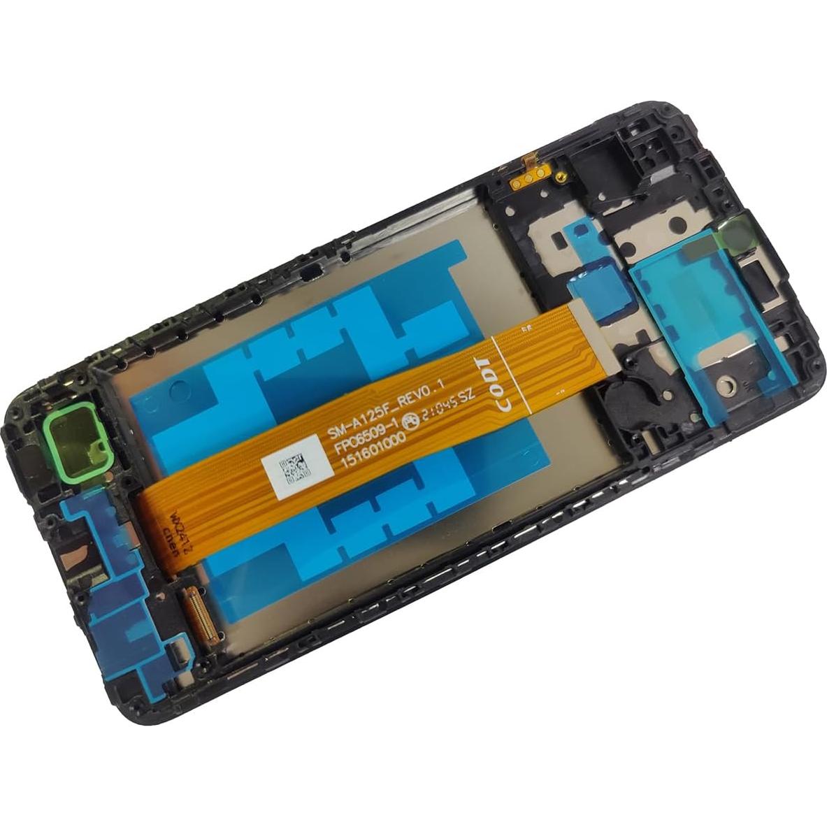 Reemplazo de Pantalla Samsung Galaxy A12 A125 A127 con Marco