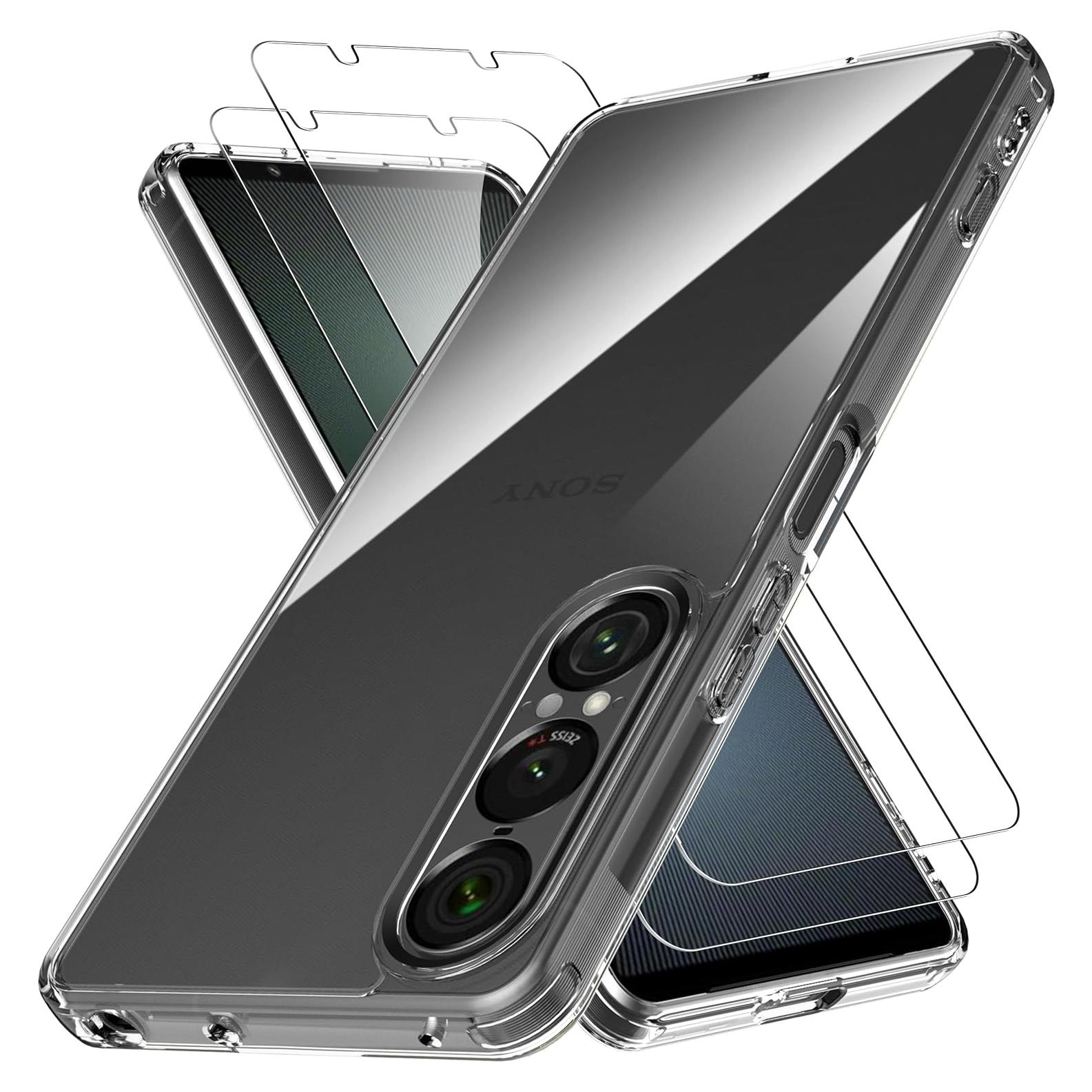 Funda Transparente Anoowkoa para Sony Xperia 1 VII + Protector 9H