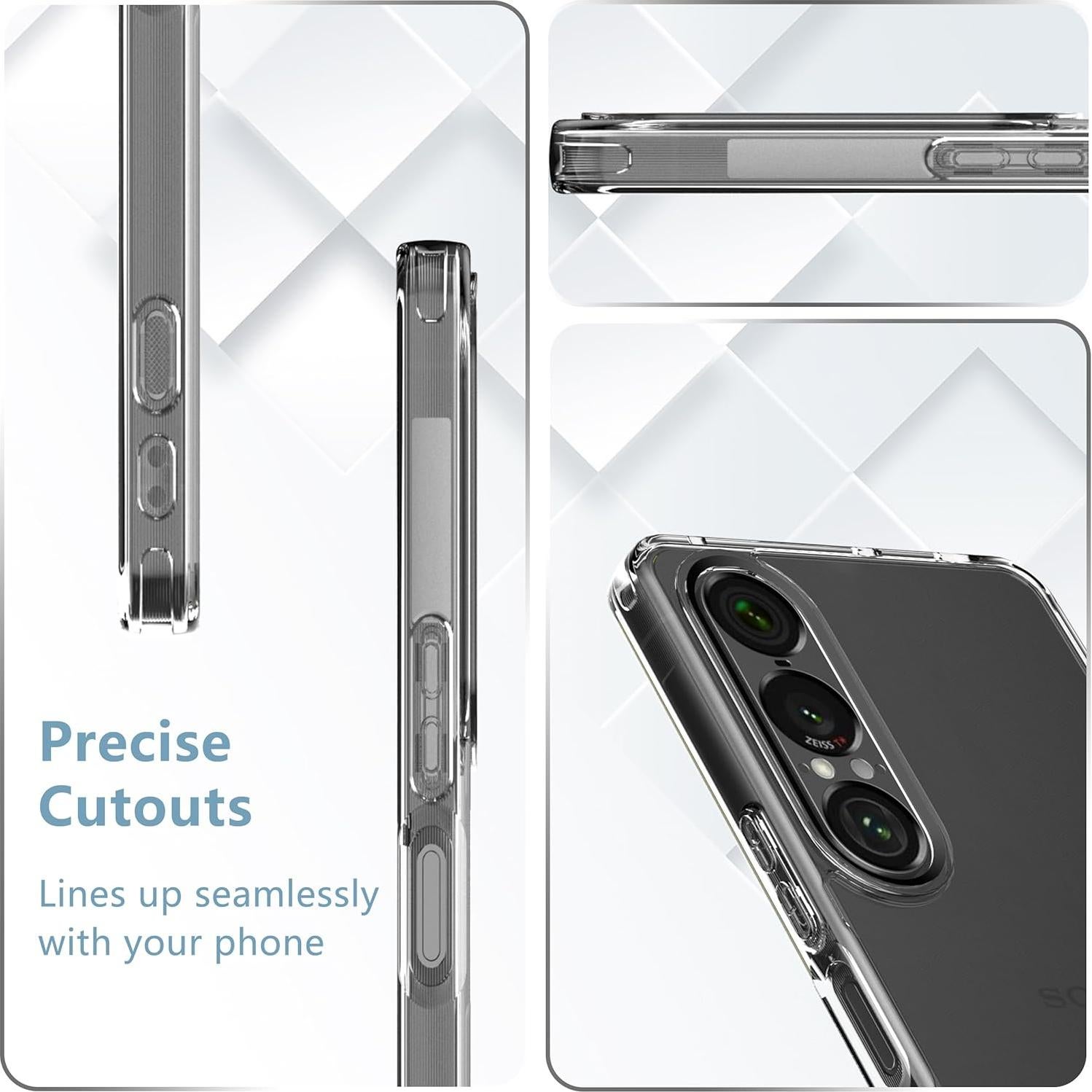 Funda Transparente Anoowkoa para Sony Xperia 1 VII + Protector 9H