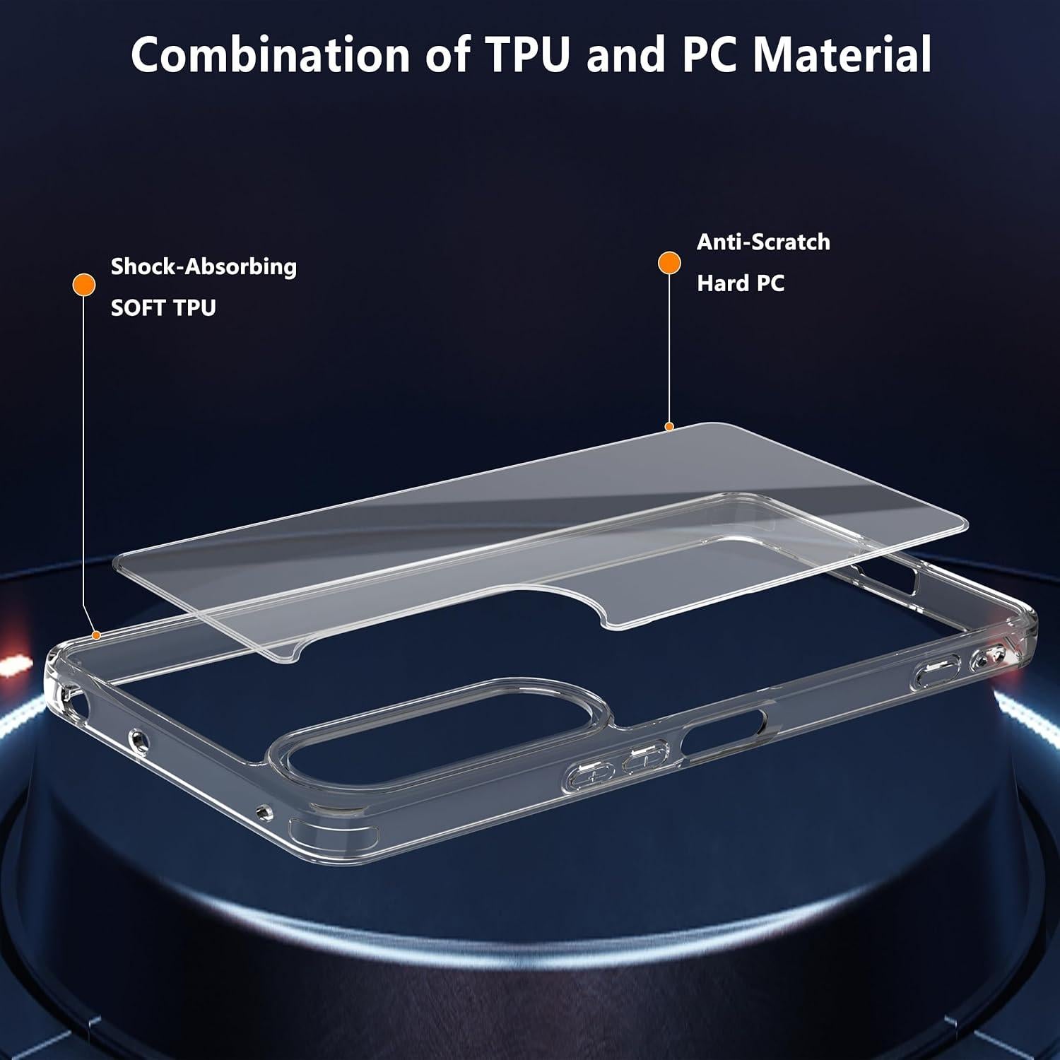 Funda Transparente Anoowkoa para Sony Xperia 1 VII + Protector 9H