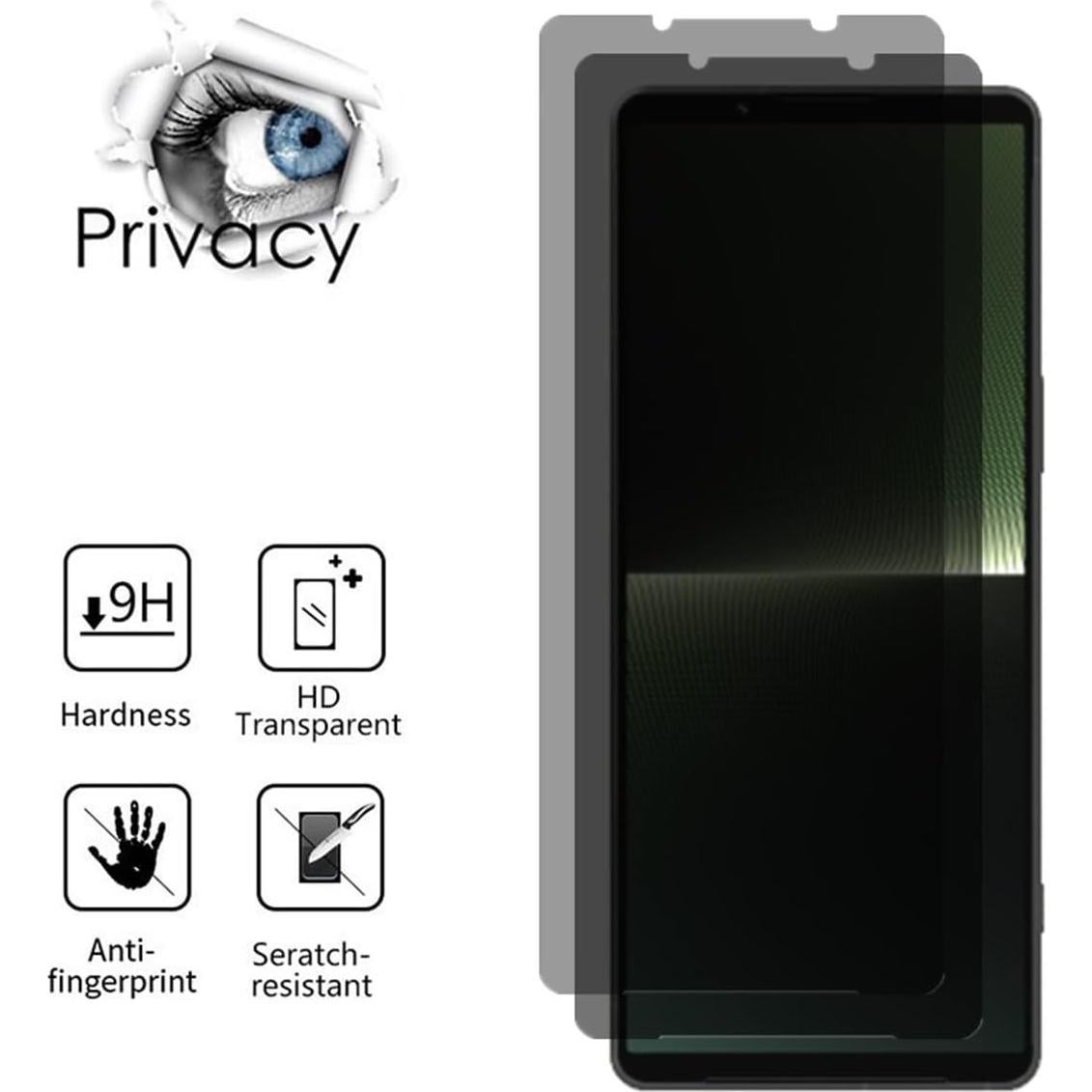 Protector de Pantalla AISELAN para Sony Xperia 1 V 2023 - 2 Pcs Dureza 9H