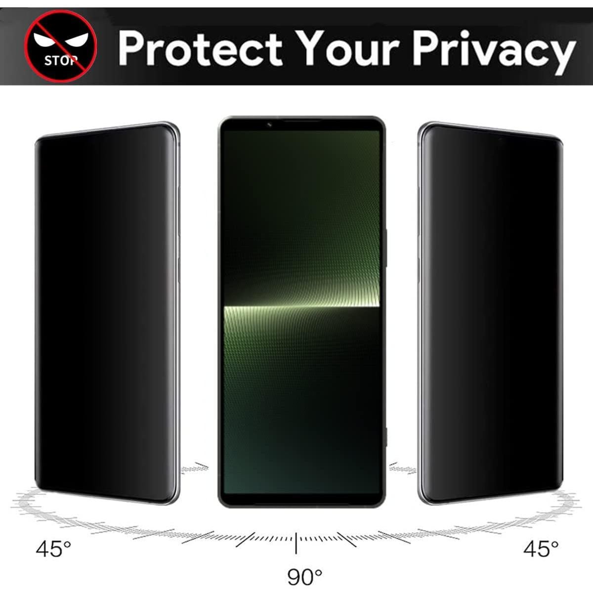 Protector de Pantalla AISELAN para Sony Xperia 1 V 2023 - 2 Pcs Dureza 9H