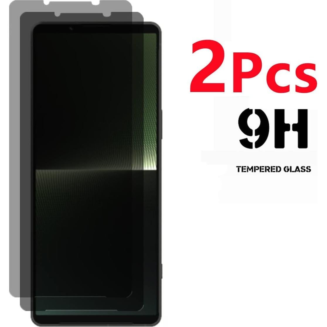 Protector de Pantalla AISELAN para Sony Xperia 1 V 2023 - 2 Pcs Dureza 9H