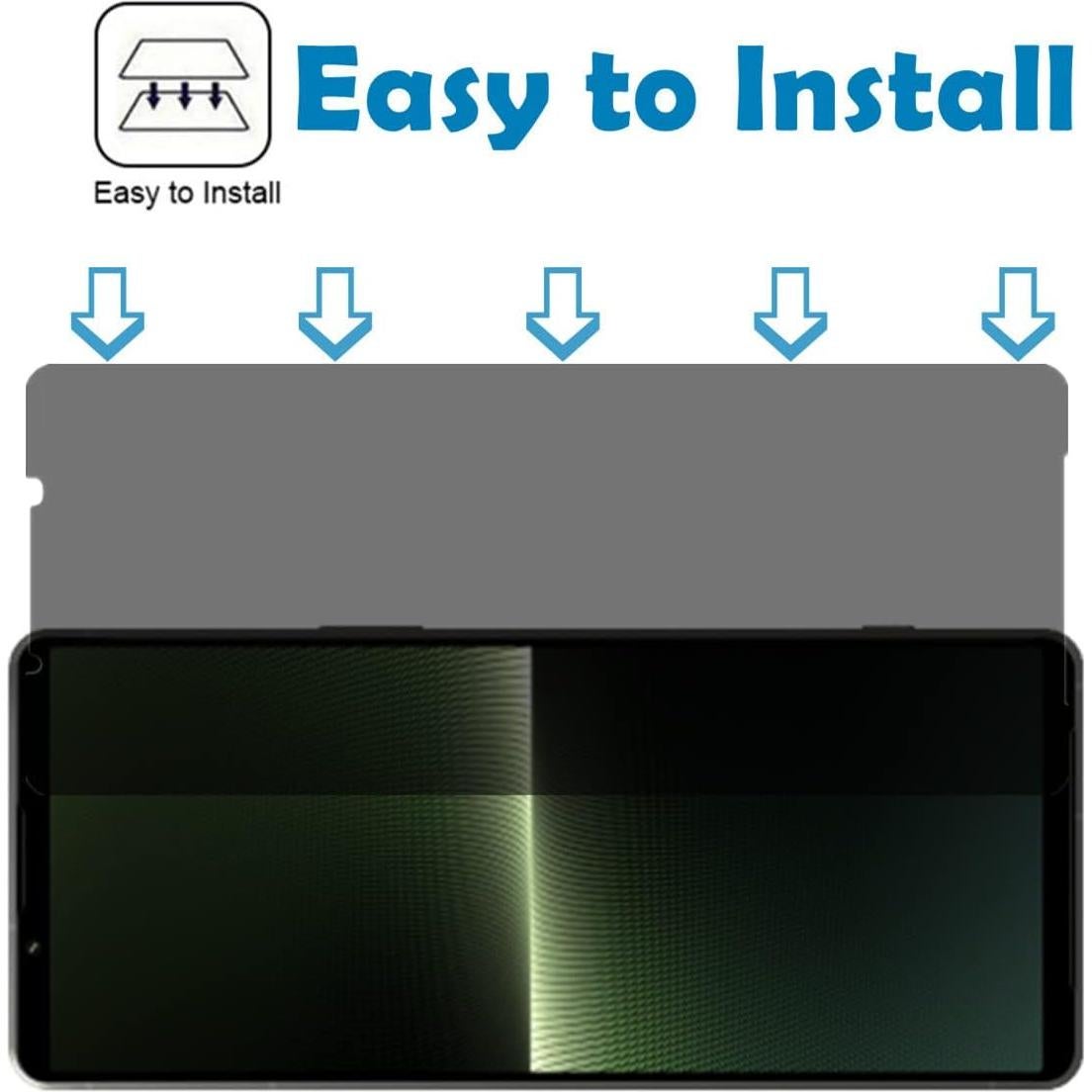 Protector de Pantalla AISELAN para Sony Xperia 1 V 2023 - 2 Pcs Dureza 9H