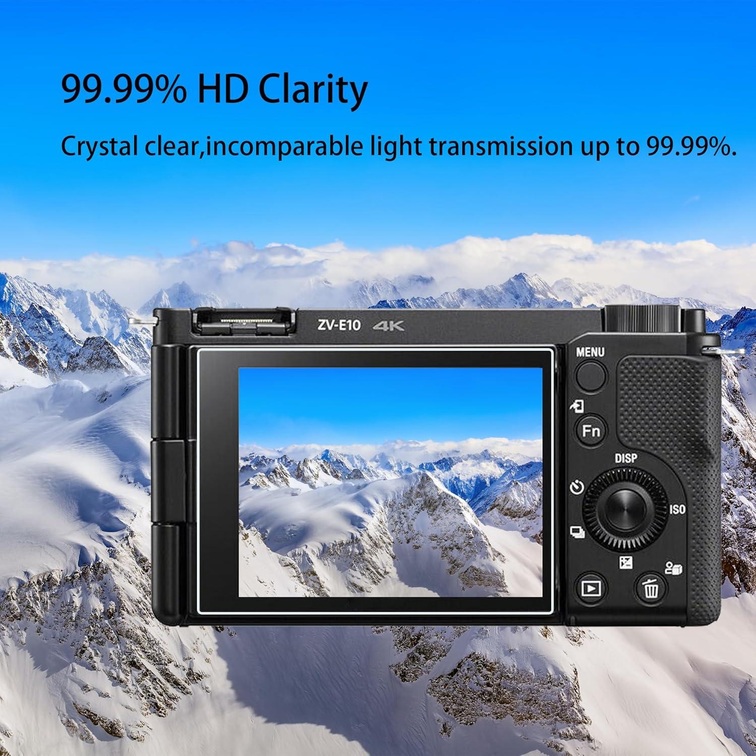 Protector de Pantalla Vidrio Templado PCTC para Sony ZV-E10 ZV-1