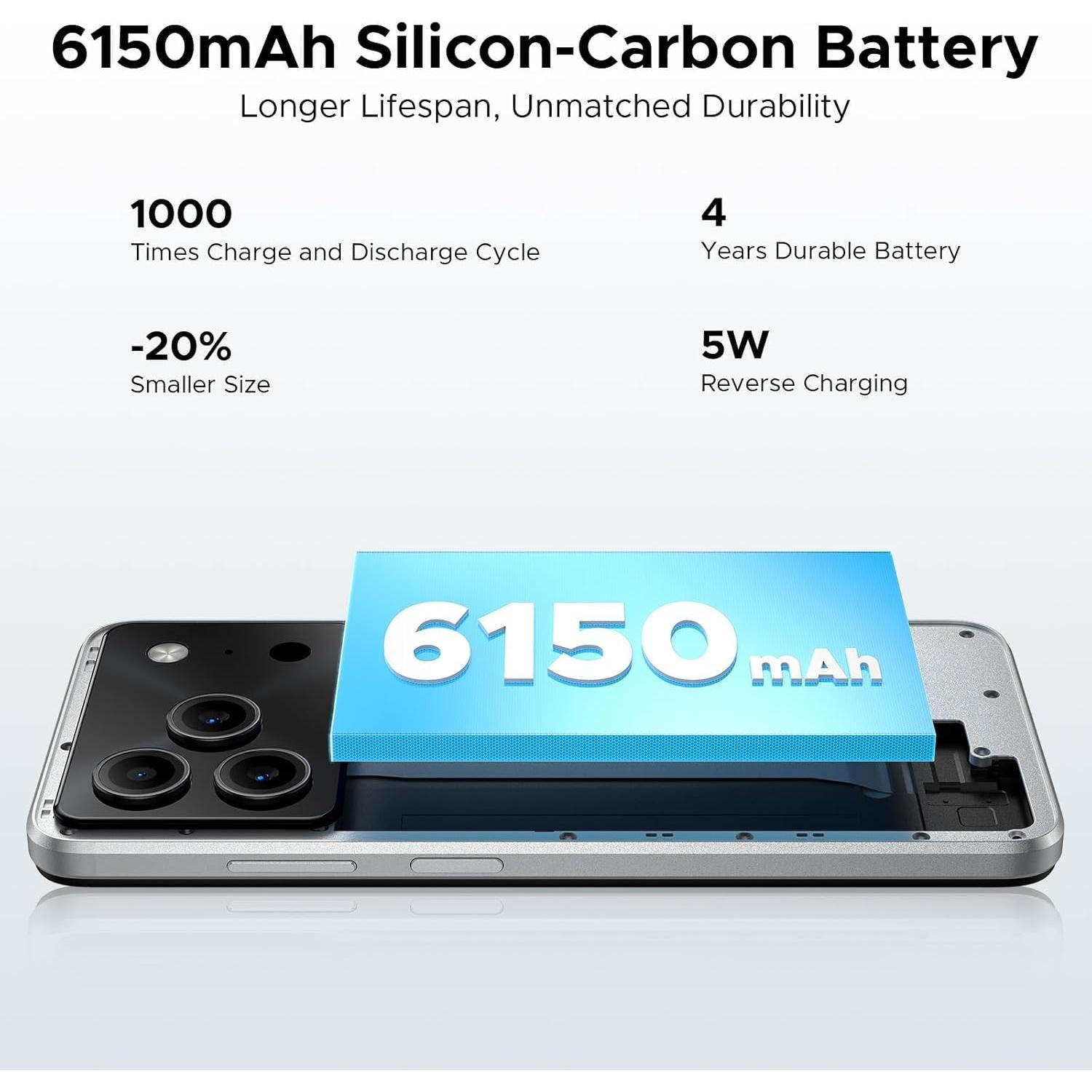 DOOGEE Note 56 Smartphone Android 16, 6150mAh, 24GB+64GB, 6.56"