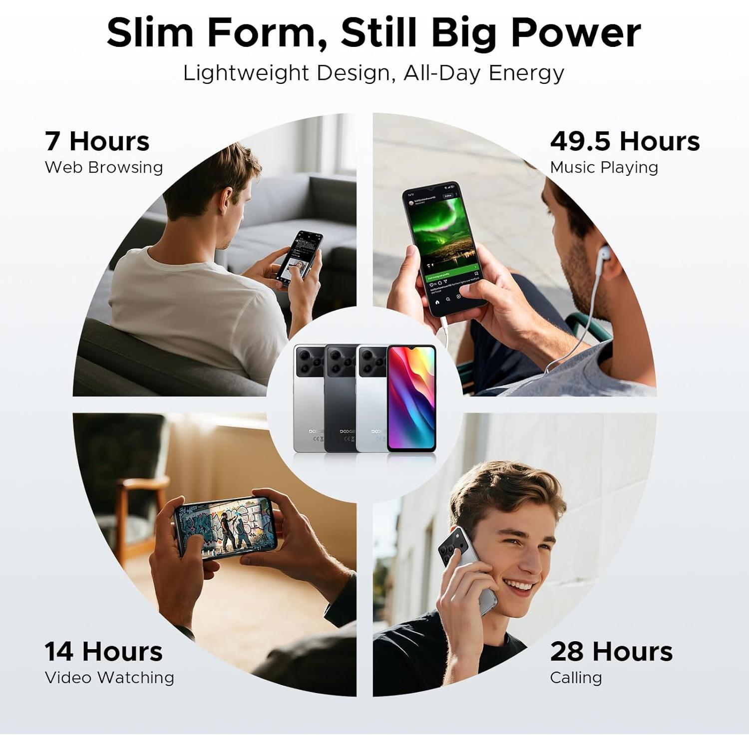 DOOGEE Note 56 Smartphone Android 16, 6150mAh, 24GB+64GB, 6.56"