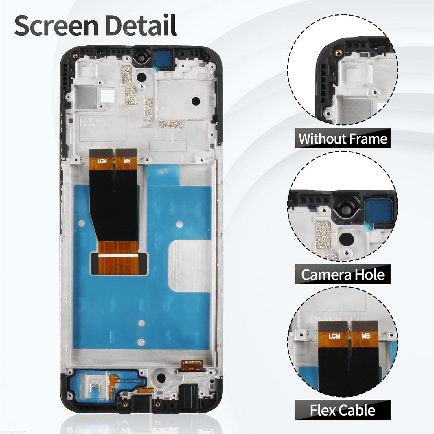 Reemplazo Pantalla LCD T-Mobile REVVL 6 Pro TMAF035G Negro