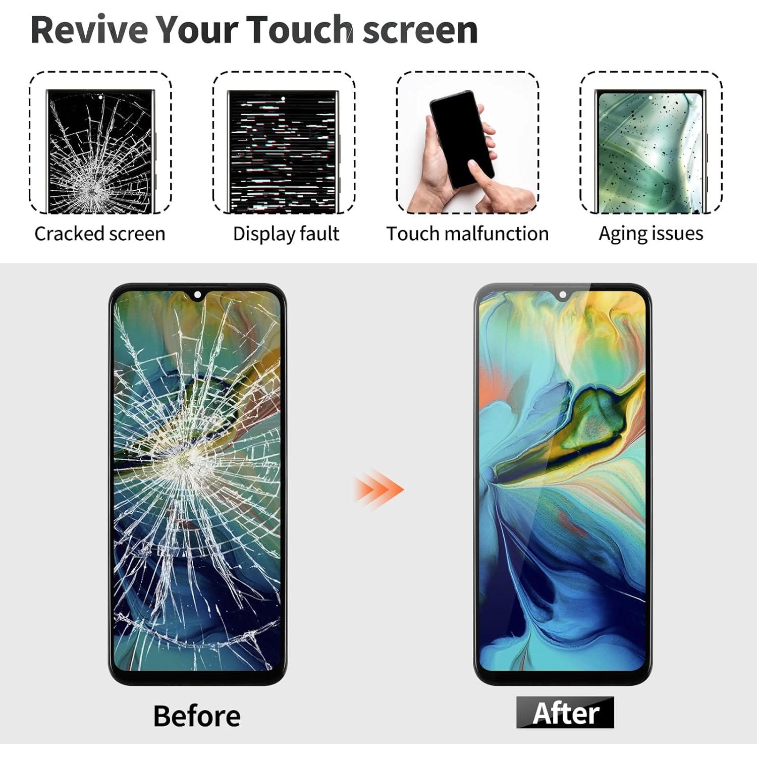 Reemplazo Pantalla LCD T-Mobile REVVL 6 Pro TMAF035G Negro