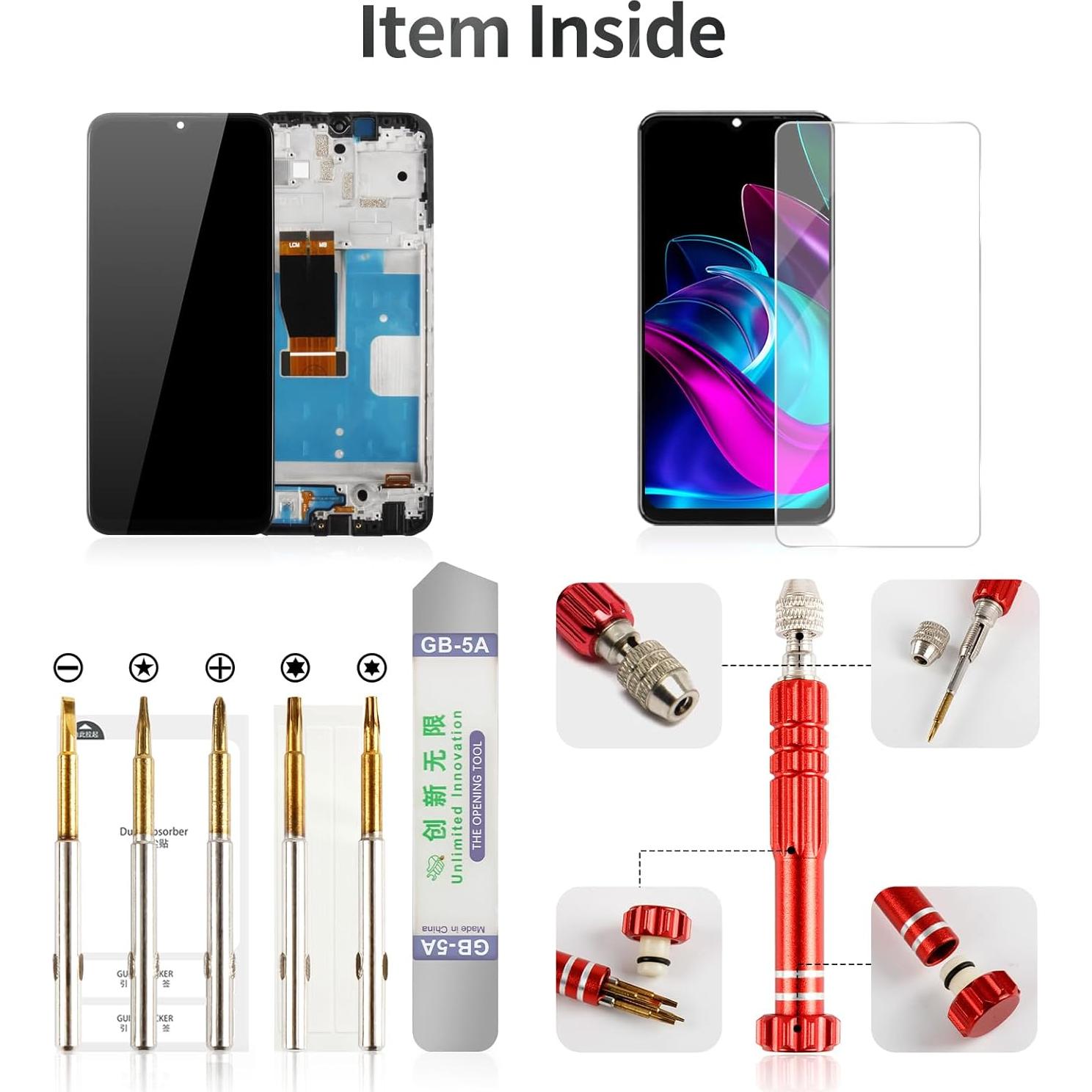 Reemplazo Pantalla LCD T-Mobile REVVL 6 Pro TMAF035G Negro