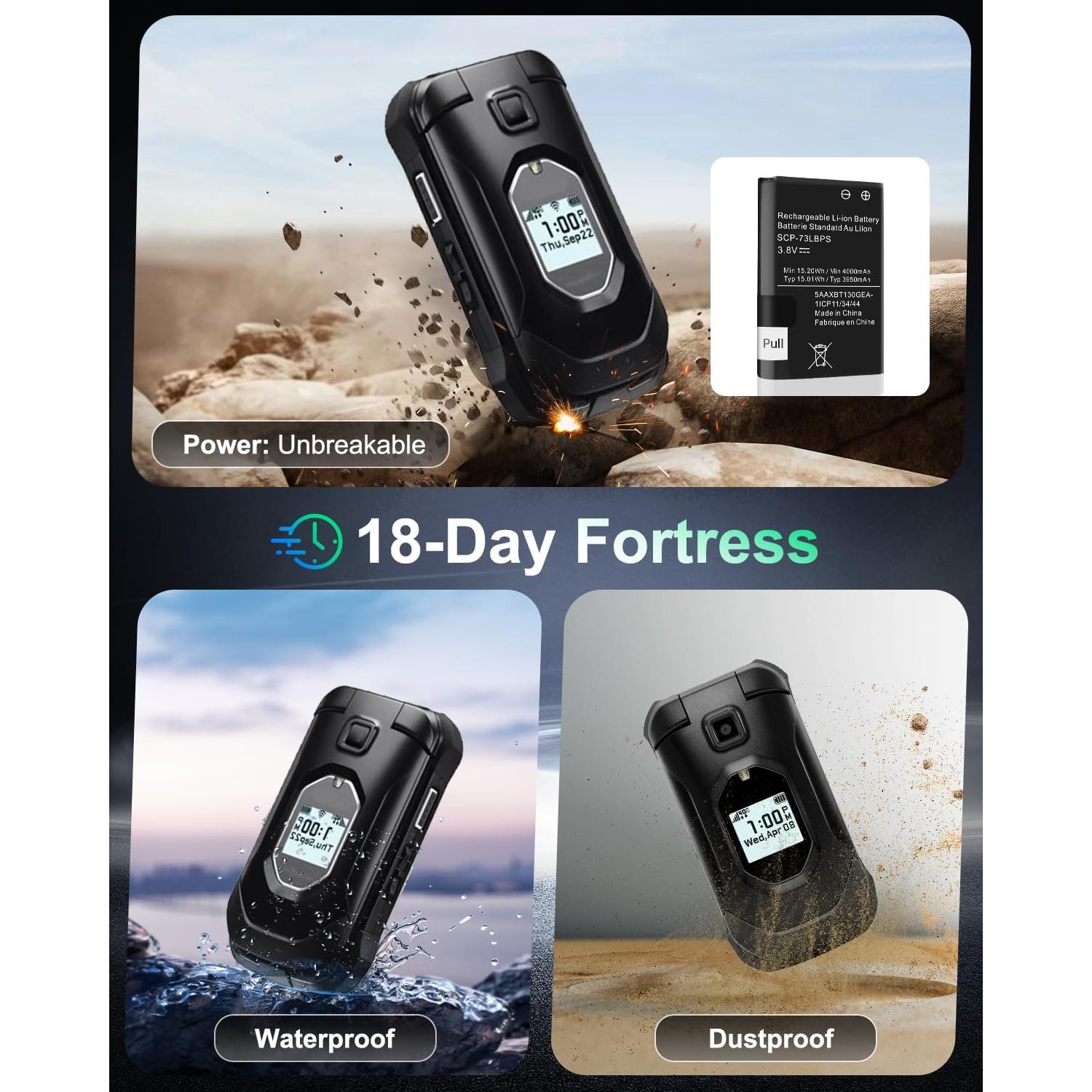 Batería de Reemplazo Wavypo SCP-73LBPS 4000mAh para Kyocera DuraXV Extreme