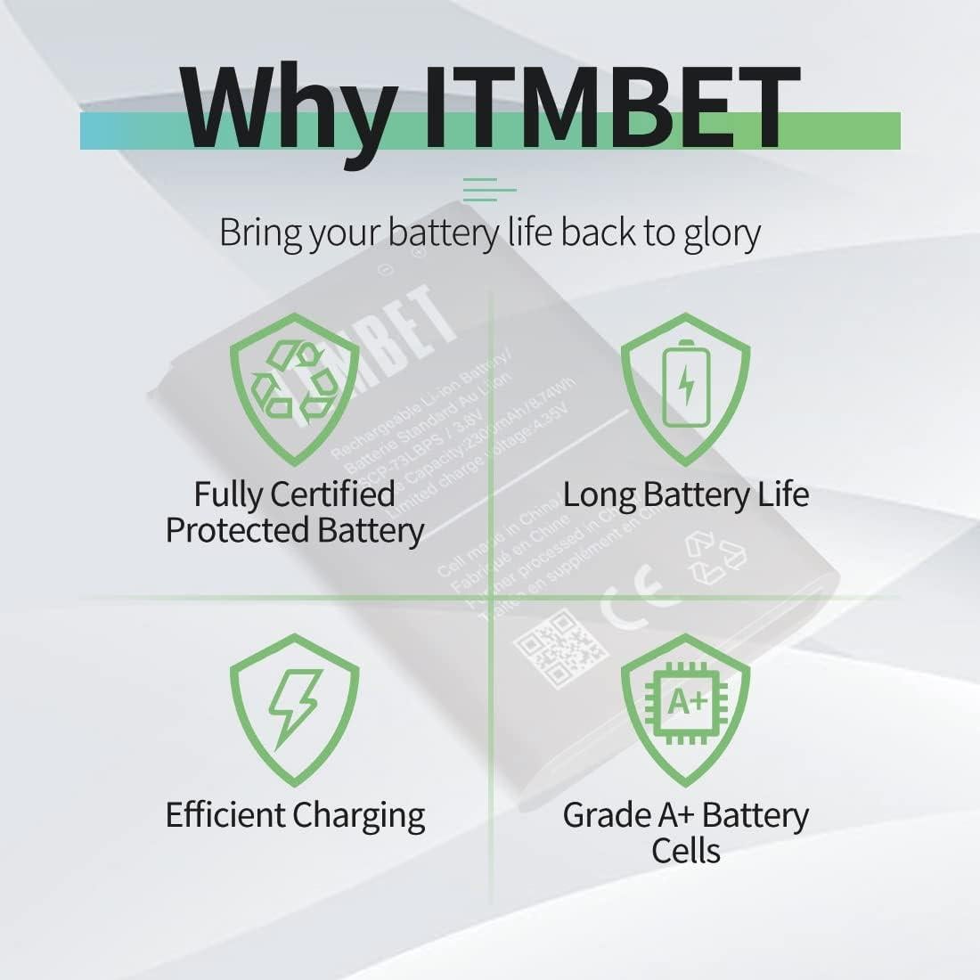 Batería de Reemplazo ITMBET SCP-73LBPS 3000mAh para Kyocera