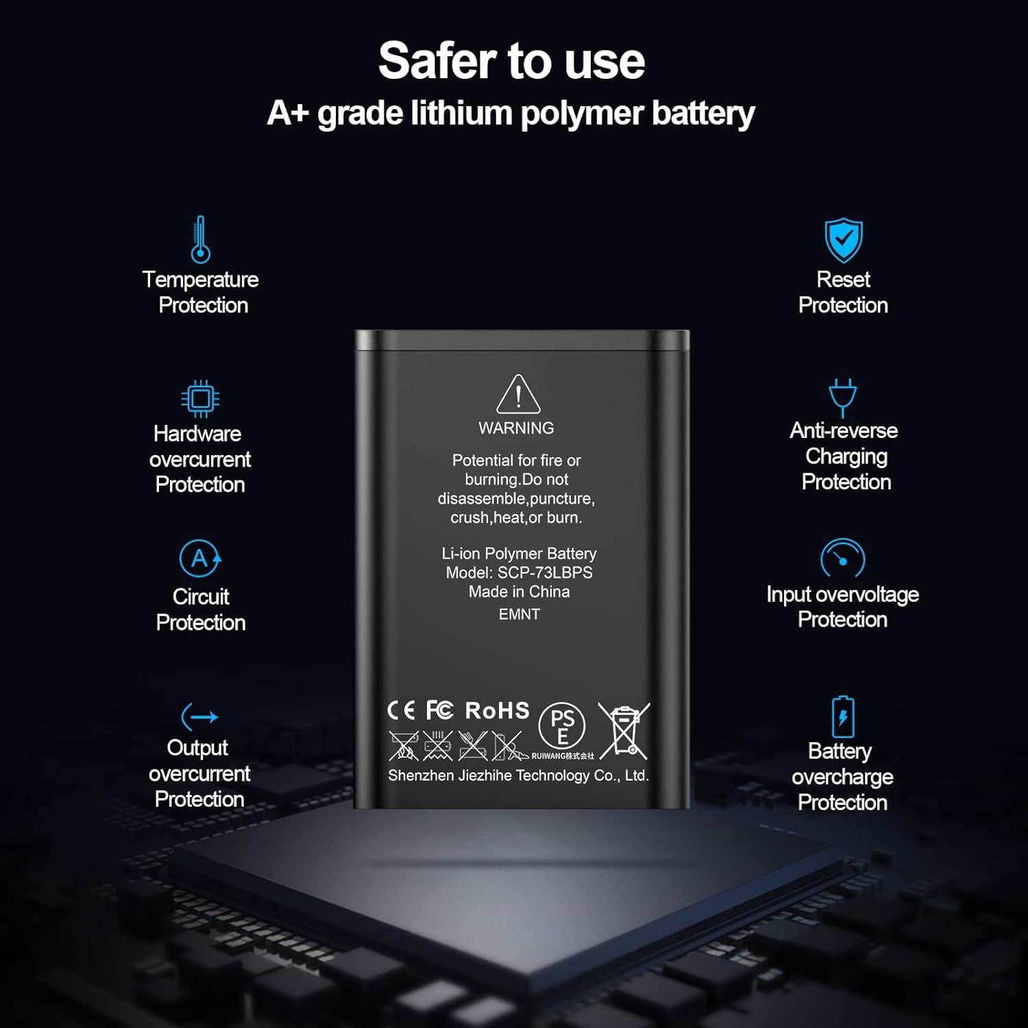 Batería de Reemplazo SCP-73LBPS para Kyocera DuraXV E4810 9500mAh