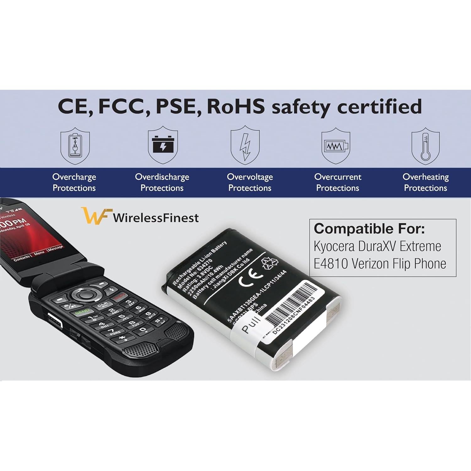 Batería de Reemplazo Kyocera DuraXV Extreme SCP-73LBPS