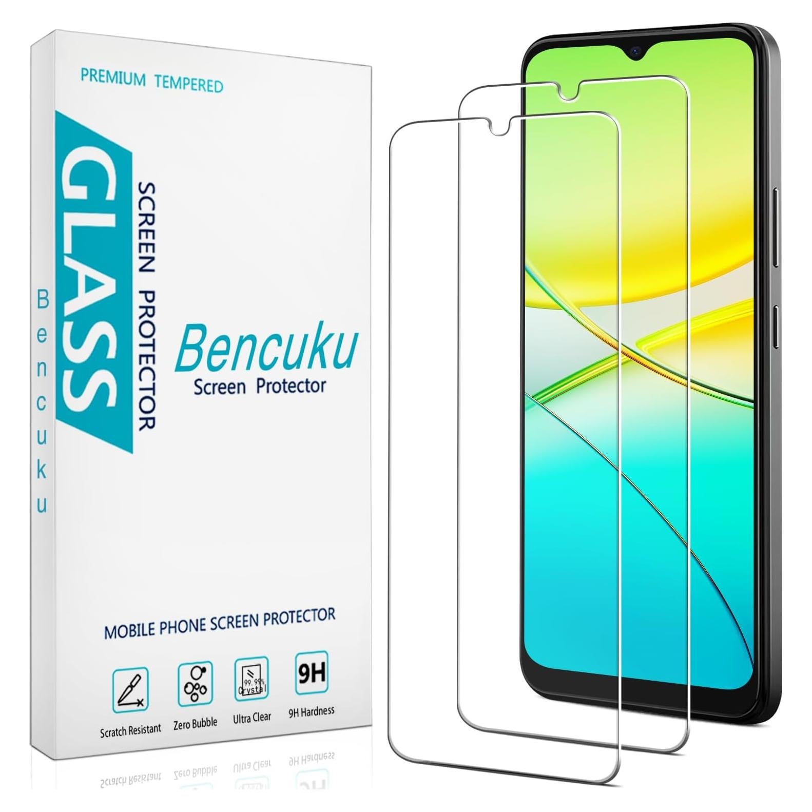 Protector de Pantalla Vidrio Templado Bencuku BLU View 5 2 Pzas