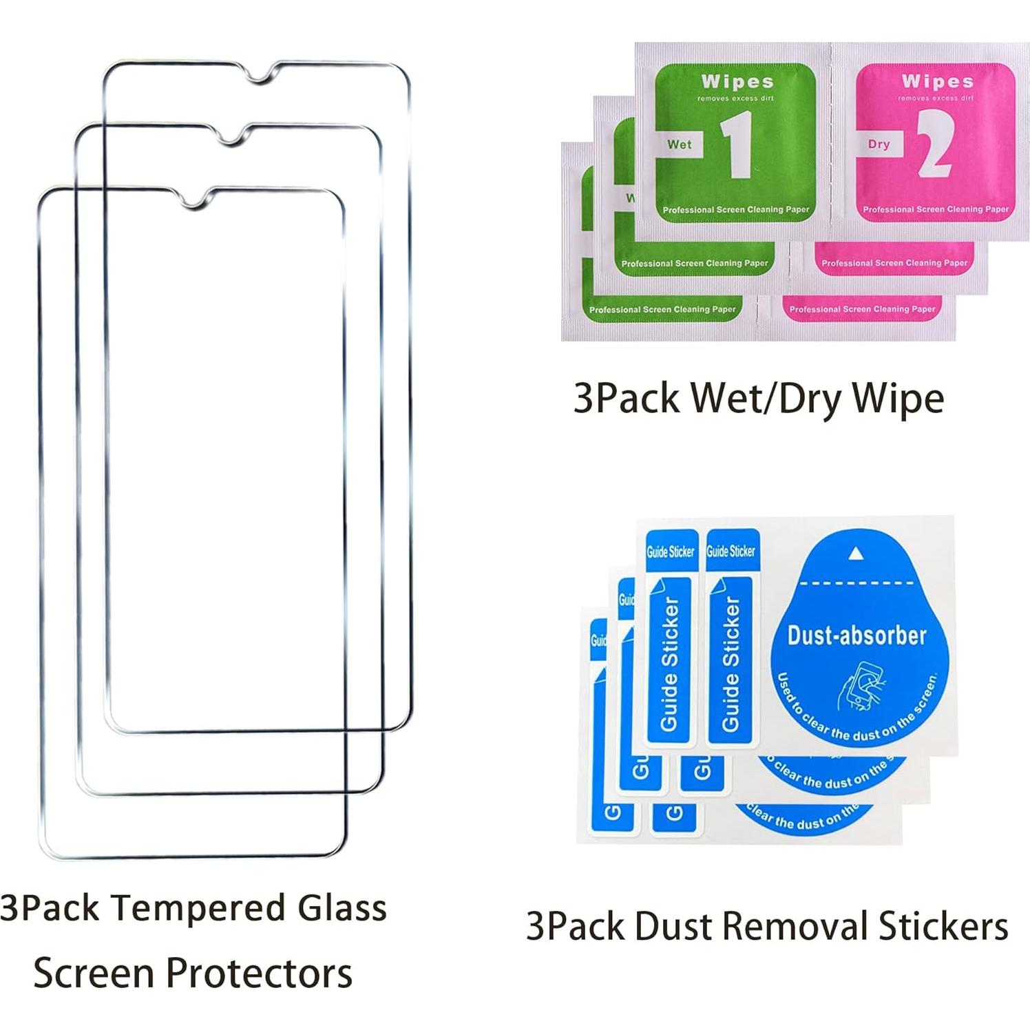 Paquete de 3 Protectores de Pantalla Vidrio Templado GXLYFG 9H