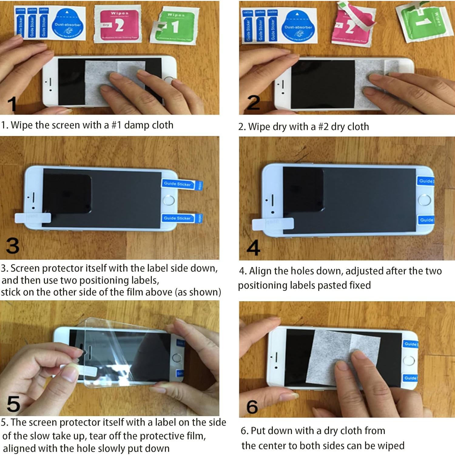 Paquete de 3 Protectores de Pantalla Vidrio Templado GXLYFG 9H