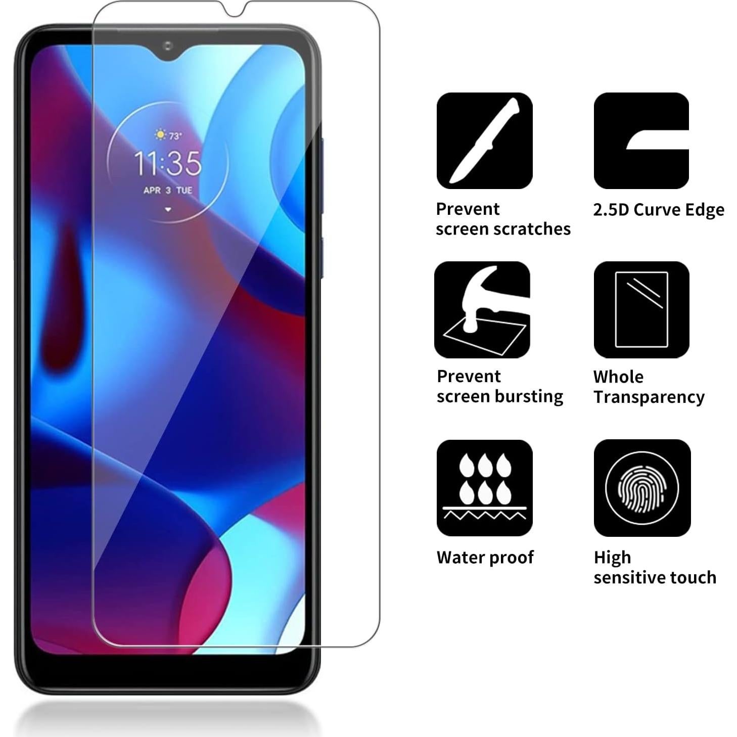 Protector de Pantalla Vidrio Templado iCsapr Moto G Pure 9H