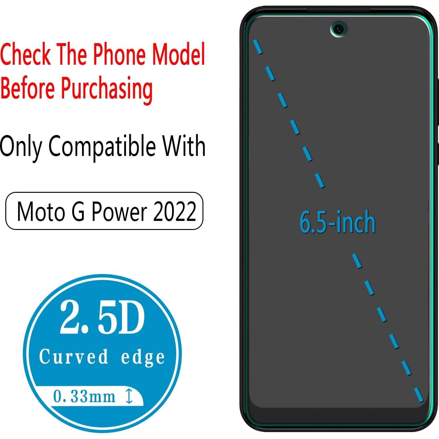 Protector de Pantalla HPTech para Motorola Moto G Power 2022 - Vidrio Templado 9H