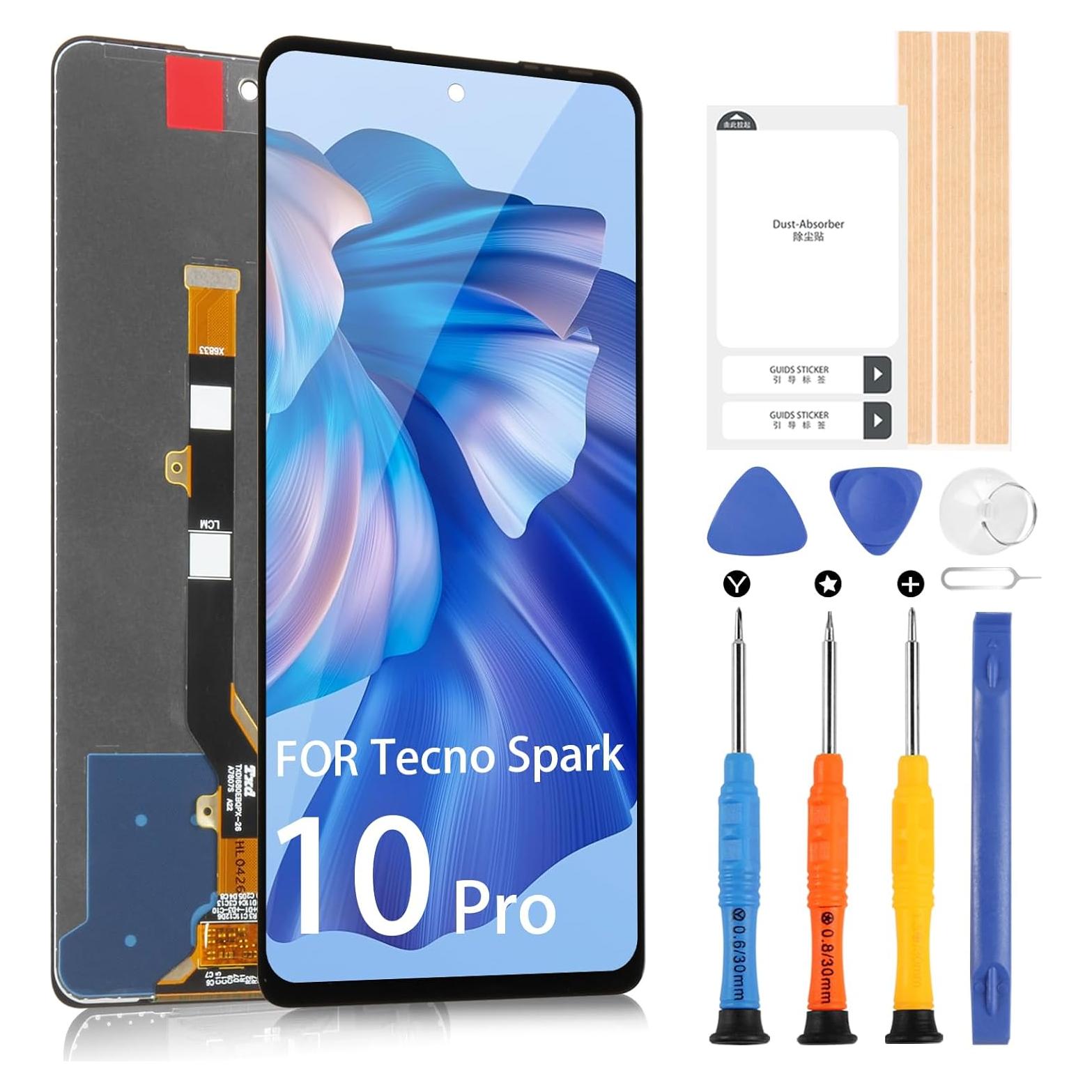 Reemplazo Pantalla LCD Tecno Spark 10 Pro 6.8" Negro