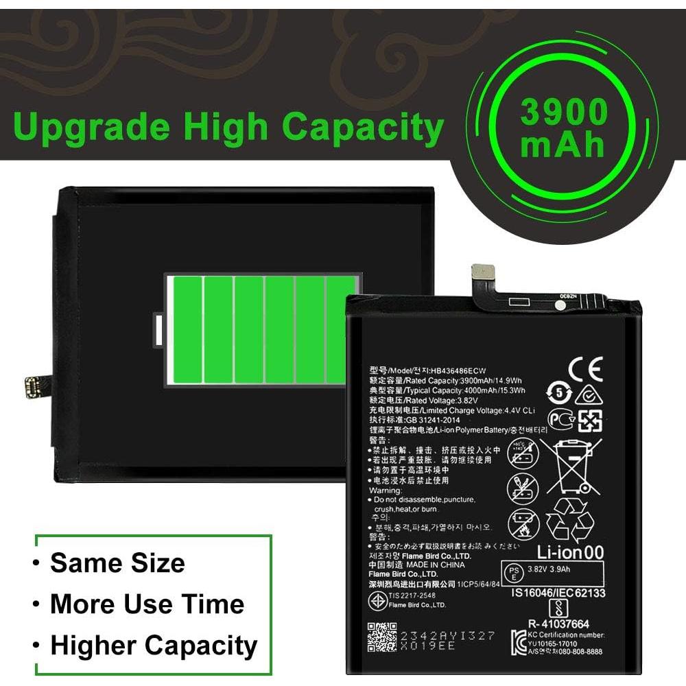 Batería de Reemplazo WUHAO HB436486ECW para Huawei Mate 10 Pro