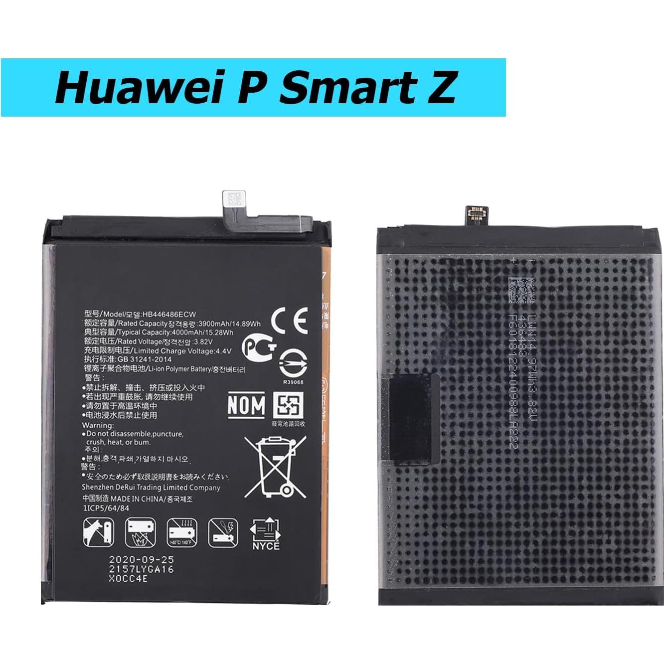 Batería de Reemplazo HB446486ECW para P Smart Z y Honor 9X Pro