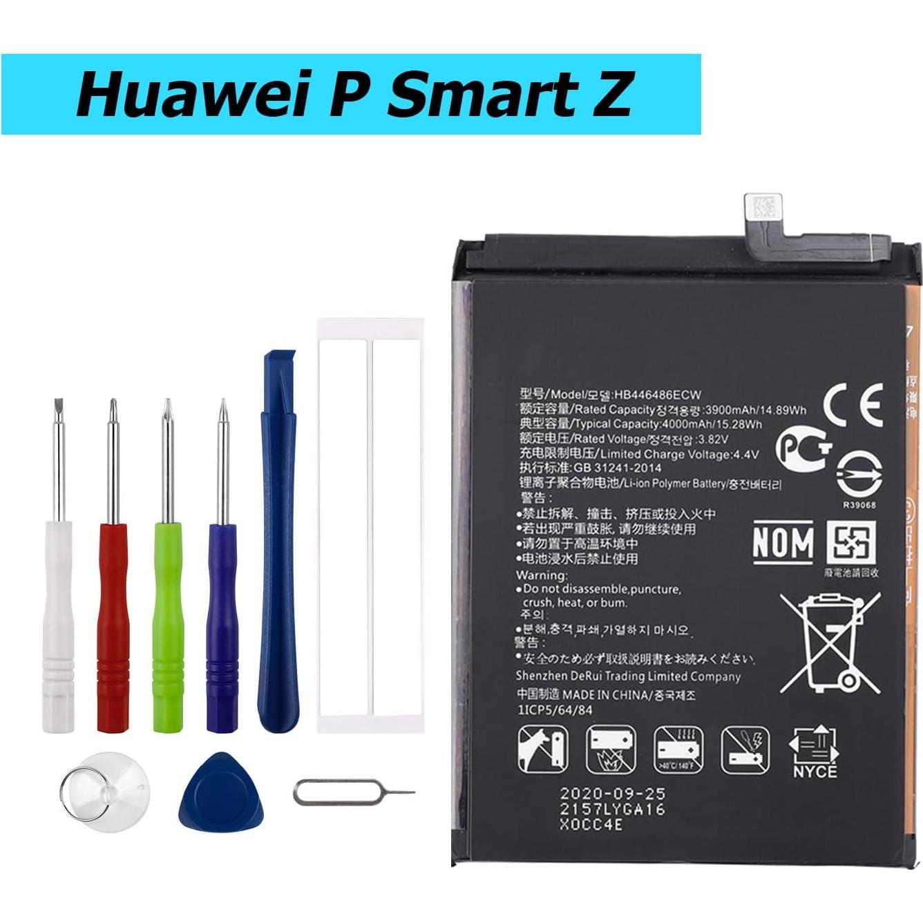 Batería de Reemplazo HB446486ECW para P Smart Z y Honor 9X Pro