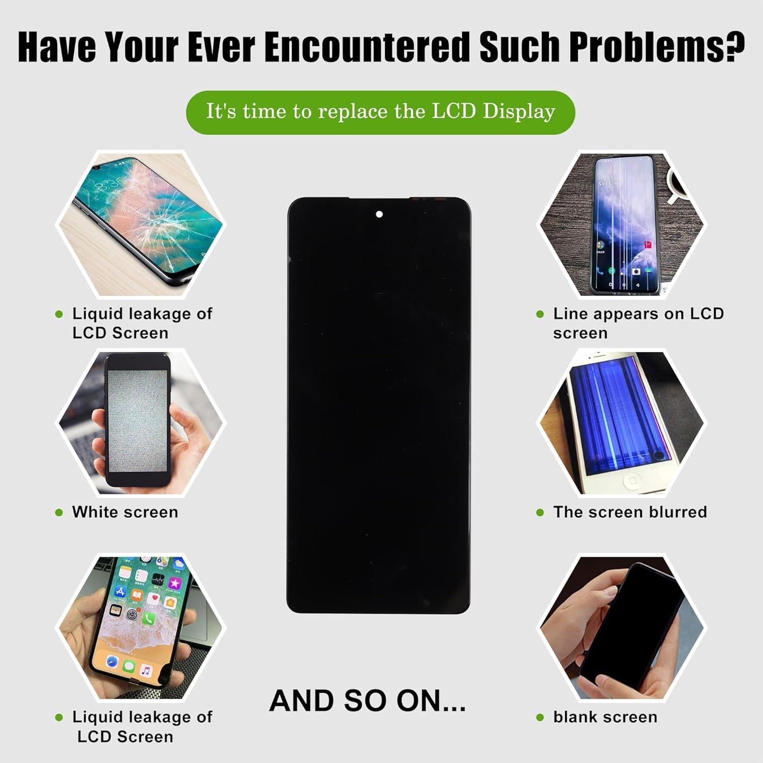 Reemplazo Pantalla LCD Tecno Pova 5 Pro LH8n 6.8" Negro