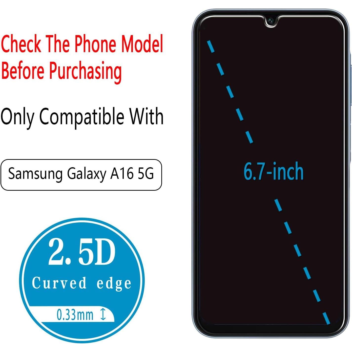 Protector de Pantalla Vidrio Templado Bencuku para Samsung Galaxy A16 5G