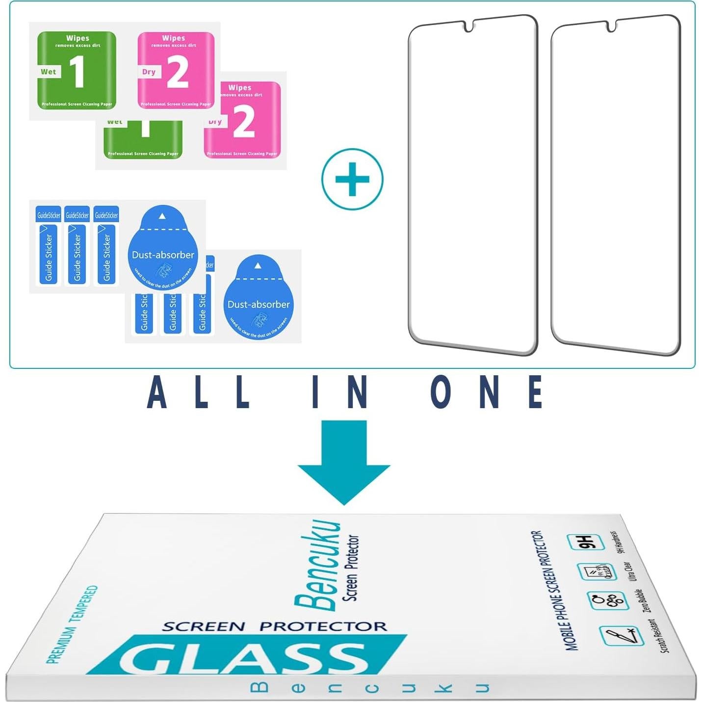 Protector de Pantalla Vidrio Templado Bencuku para Samsung Galaxy A16 5G