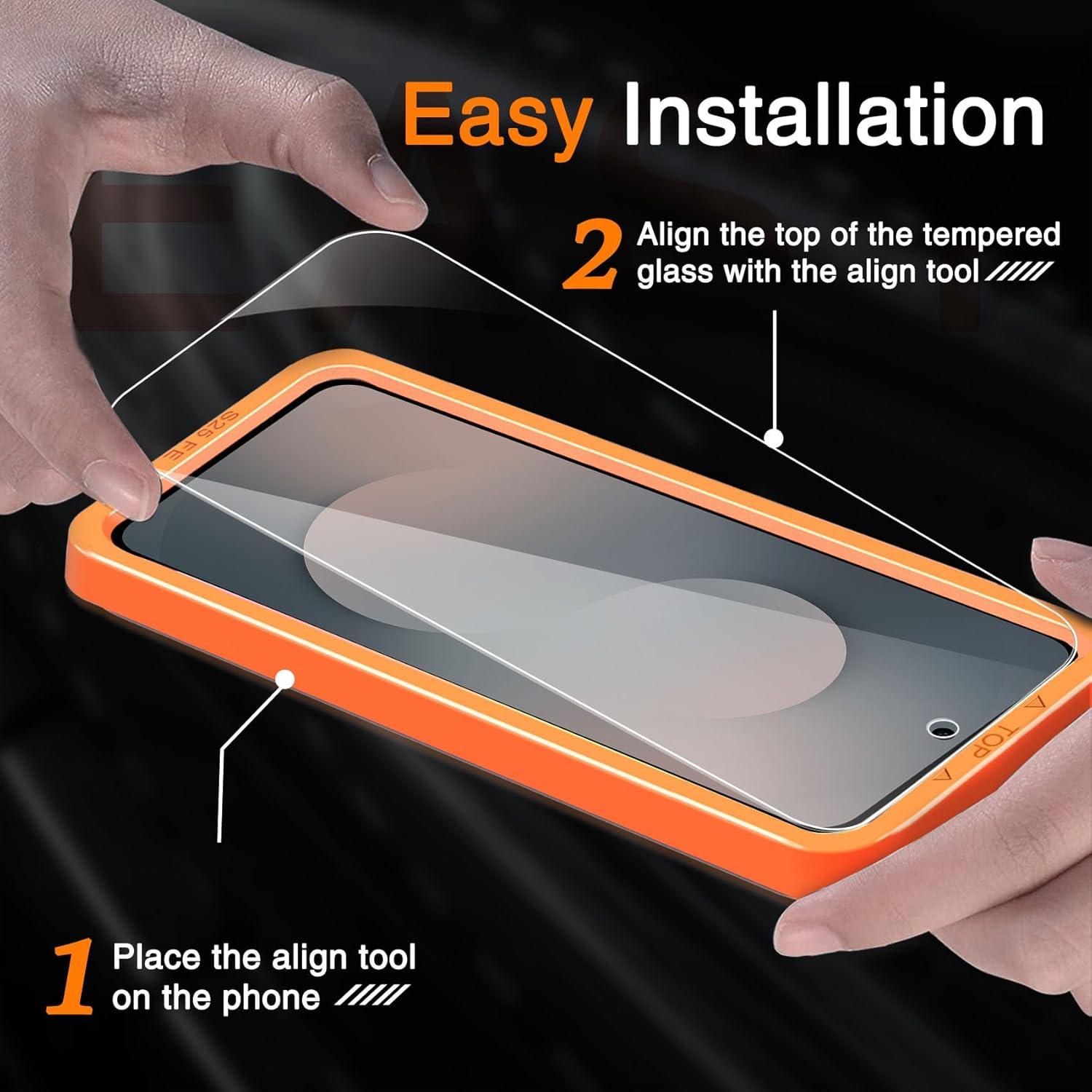 Protector de Pantalla Vidrio Templado Wiaocit para Samsung Galaxy S25 FE