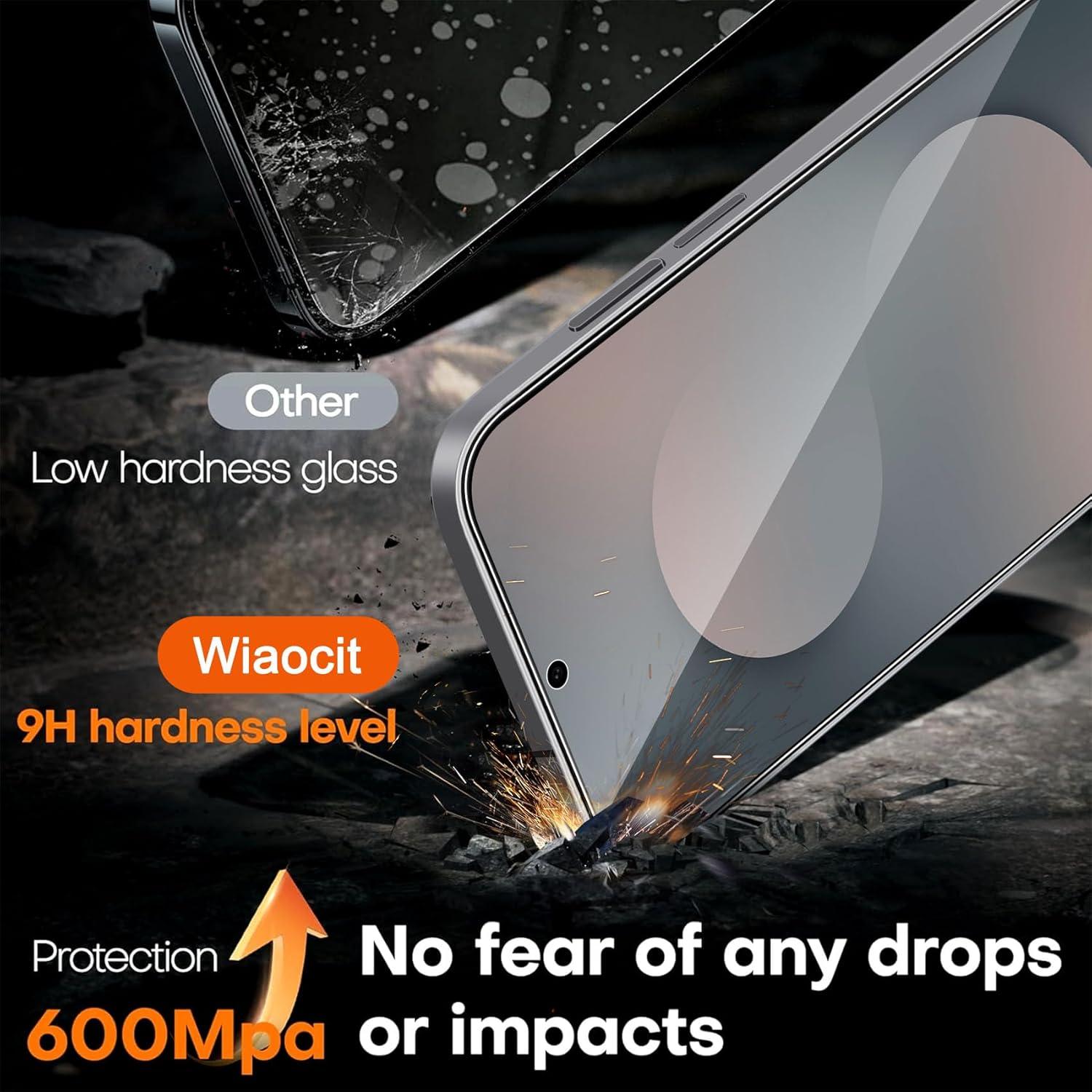 Protector de Pantalla Vidrio Templado Wiaocit para Samsung Galaxy S25 FE