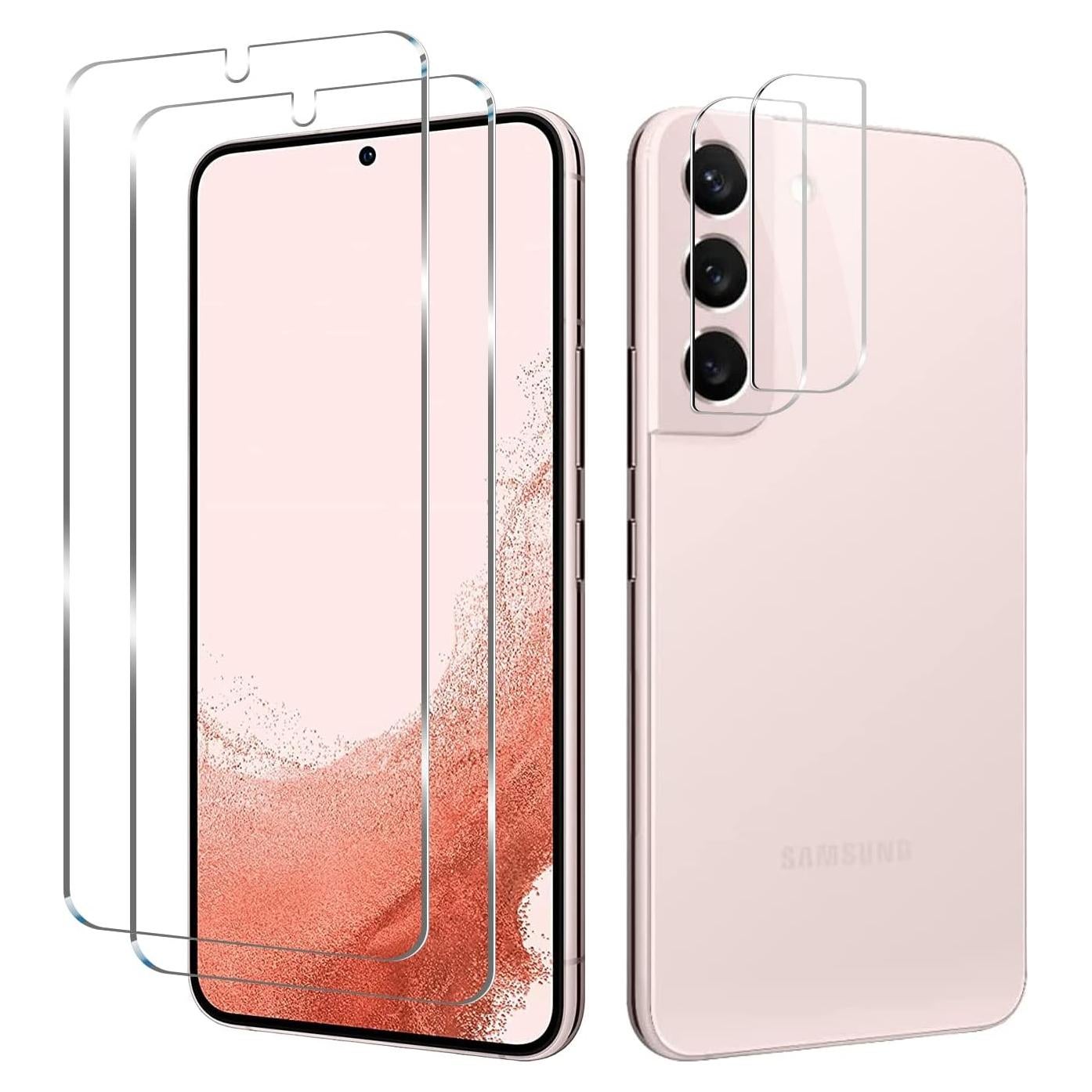 Protector de Pantalla Vidrio Templado BIGFACE Galaxy S22 2 Pzas