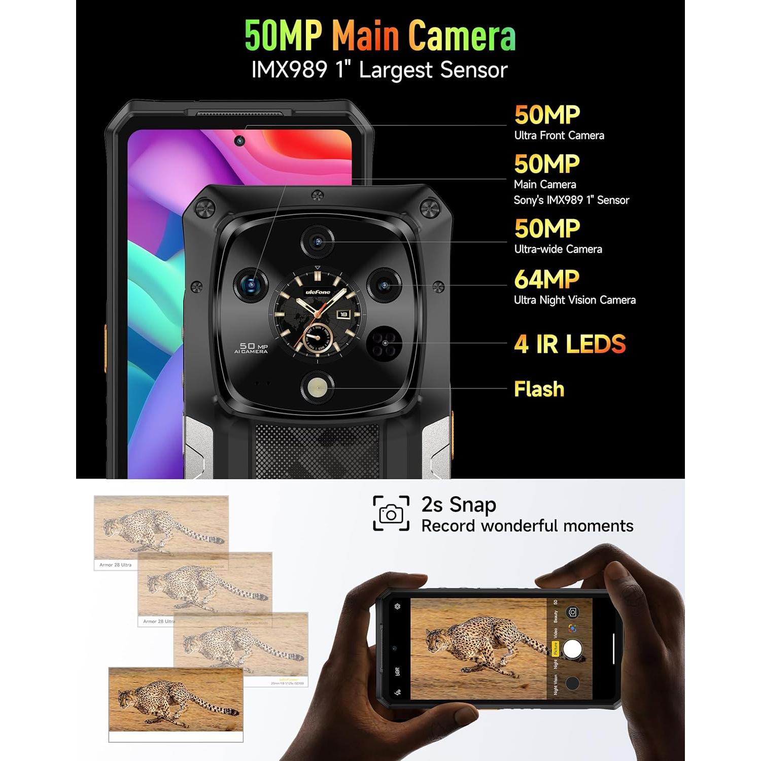 Ulefone Armor 28 Ultra 5G Resistente 32GB RAM 1024GB ROM