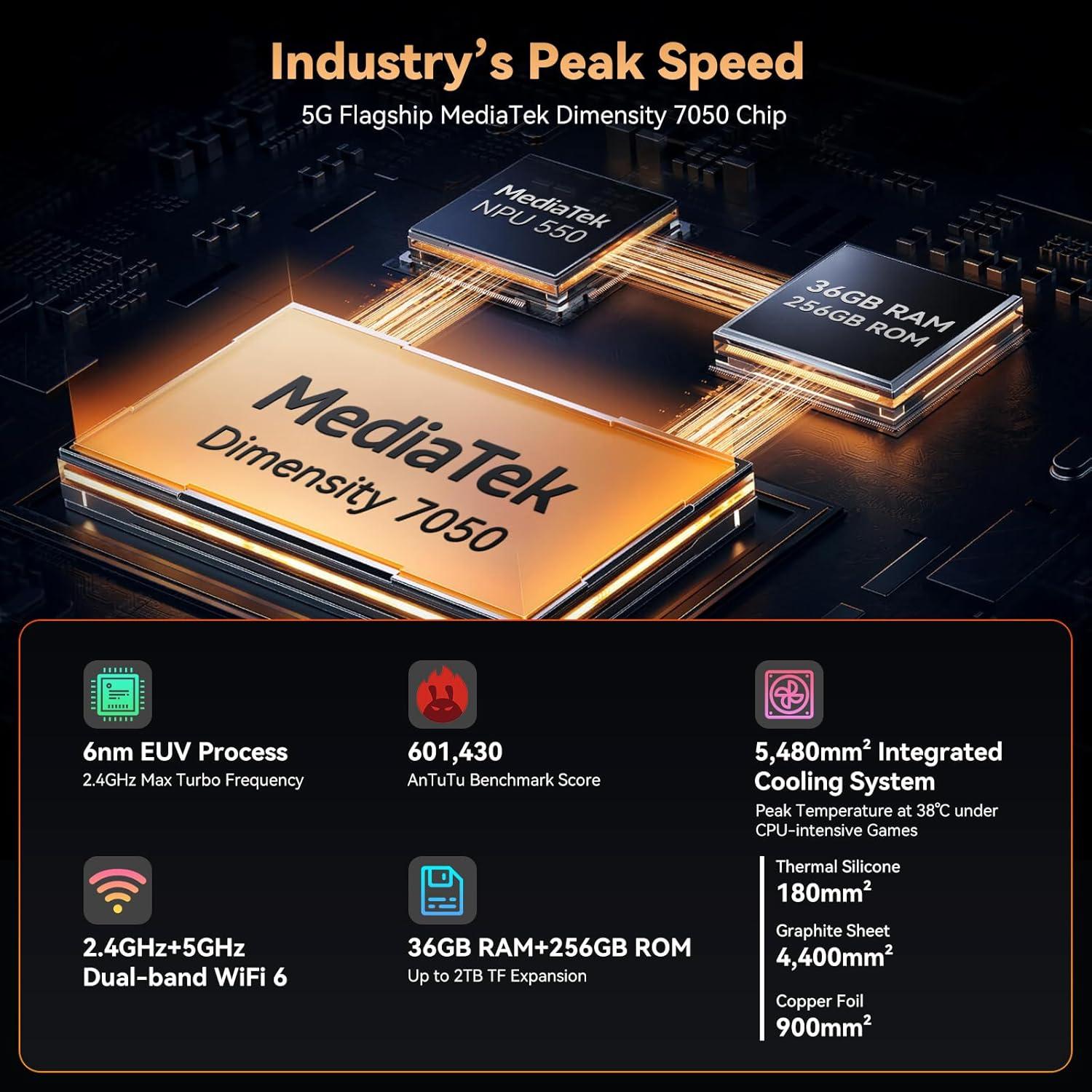 Smartphone Resistente Blackview XPLORE 1 5G 36GB+256GB 20000mAh