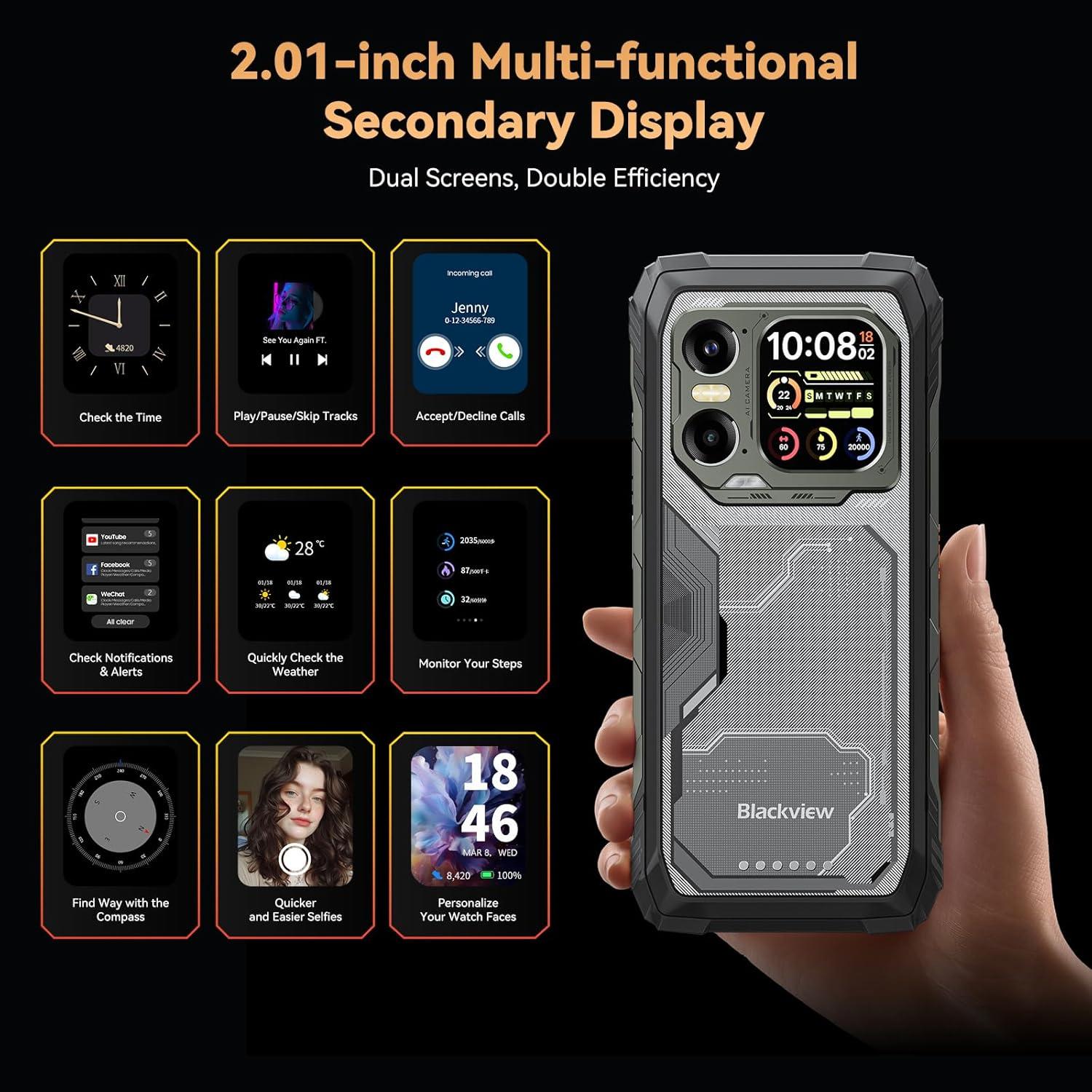 Smartphone Resistente Blackview XPLORE 1 5G 36GB+256GB 20000mAh