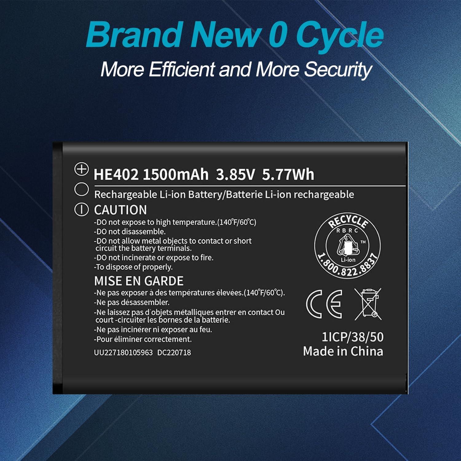 Batería de Reemplazo HE402 para AT&T Cingular Flex 1500mAh