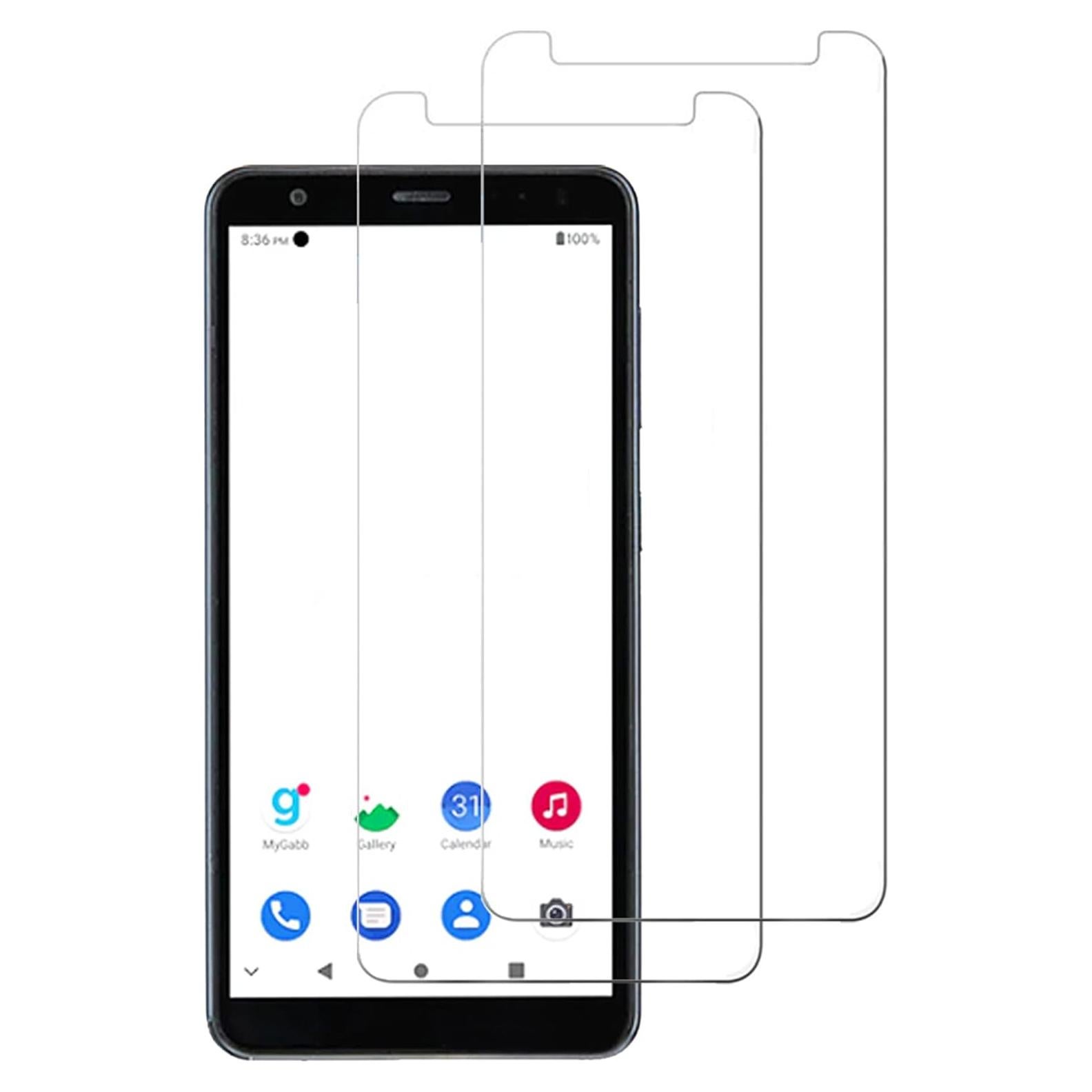 Paquete de 2 Protectores de Pantalla Vidrio Templado ZTE Gabb Z2