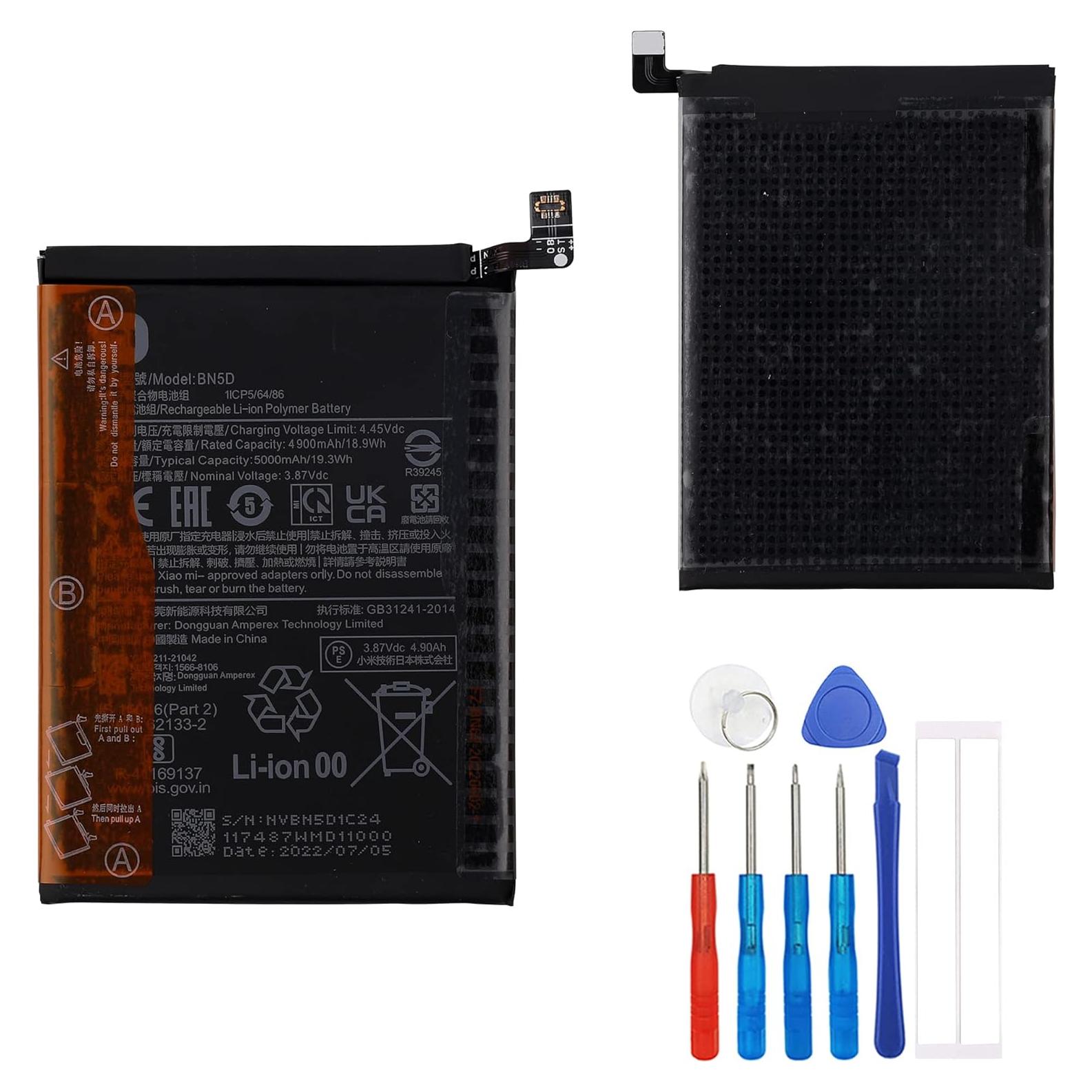 Batería de Reemplazo BN5D 5000mAh para Xiaomi Redmi Note 11