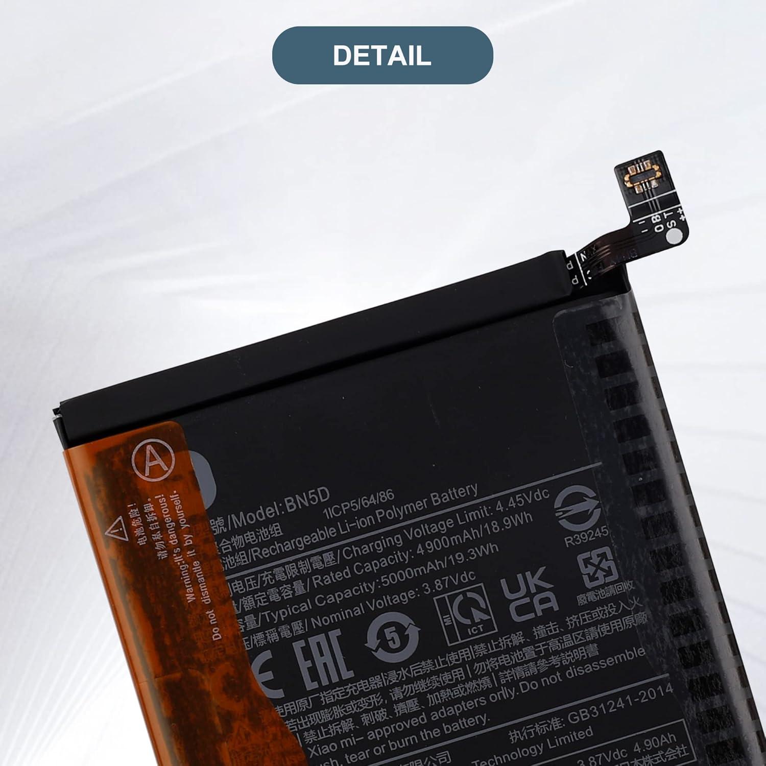 Batería de Reemplazo BN5D 5000mAh para Xiaomi Redmi Note 11