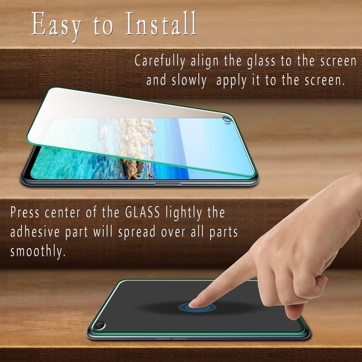 Protector de Pantalla HPTech para OnePlus Nord N200 5G - 2 Piezas, Vidrio Templado 9H, Anti Rayones, Libre de Burbujas
