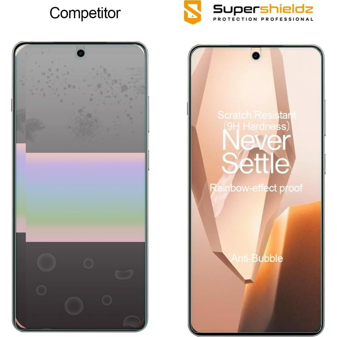 Protector de Pantalla Vidrio Templado Supershieldz OnePlus 13R - 3 Piezas