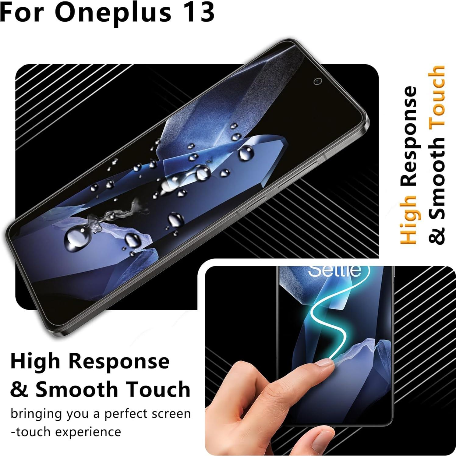 Protector de Pantalla JZG para OnePlus 13 - 3 Unidades, Anti-Rasguños