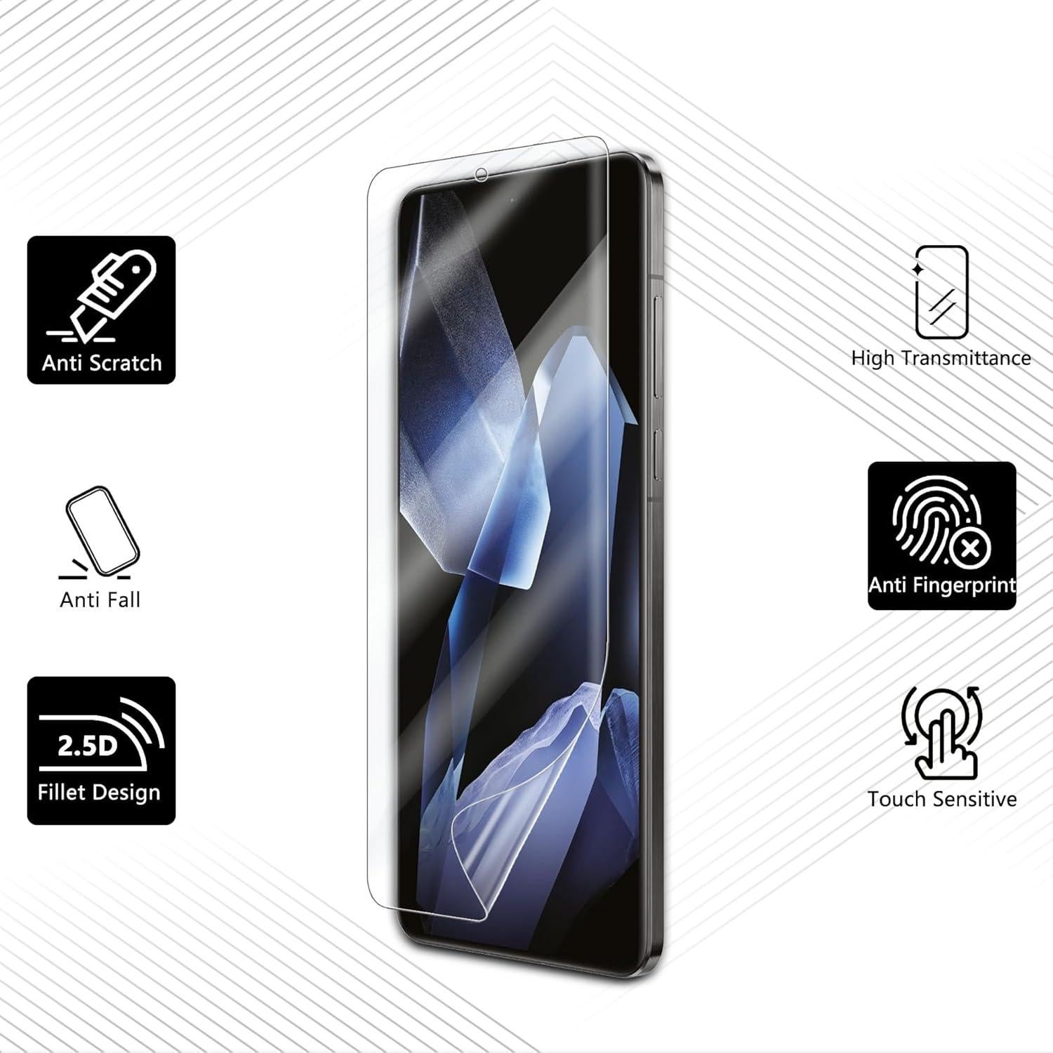 Protector de Pantalla JZG para OnePlus 13 - 3 Unidades, Anti-Rasguños